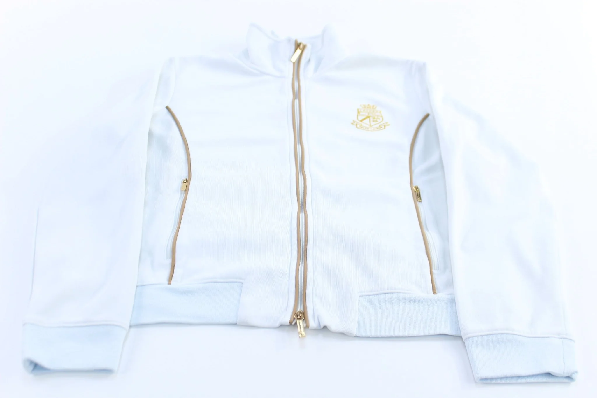 Women's Lauren Active Ralph Lauren White Track Jacket