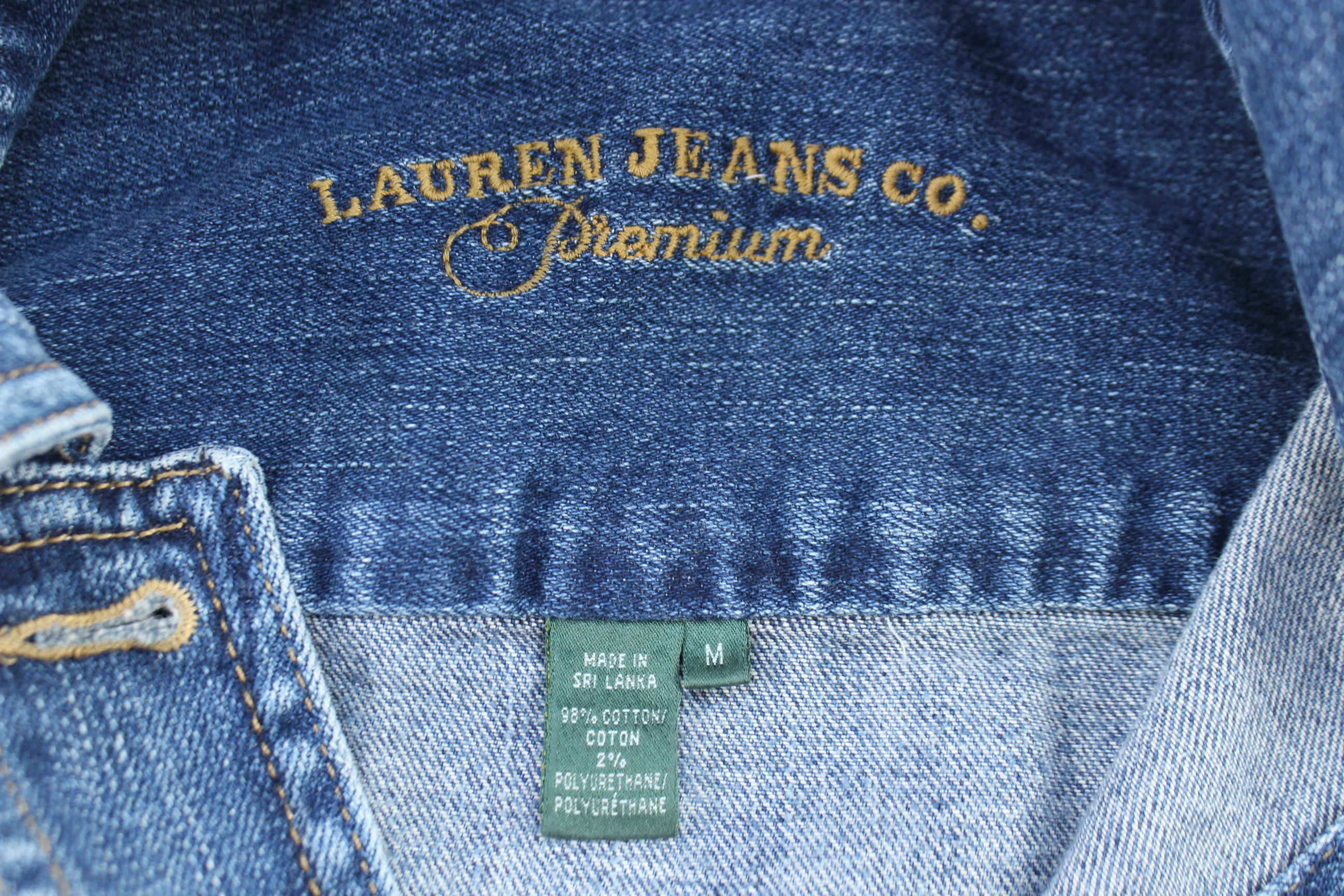 Women's Lauren Jeans Co Dark Wash Denim Jacket - Image 3
