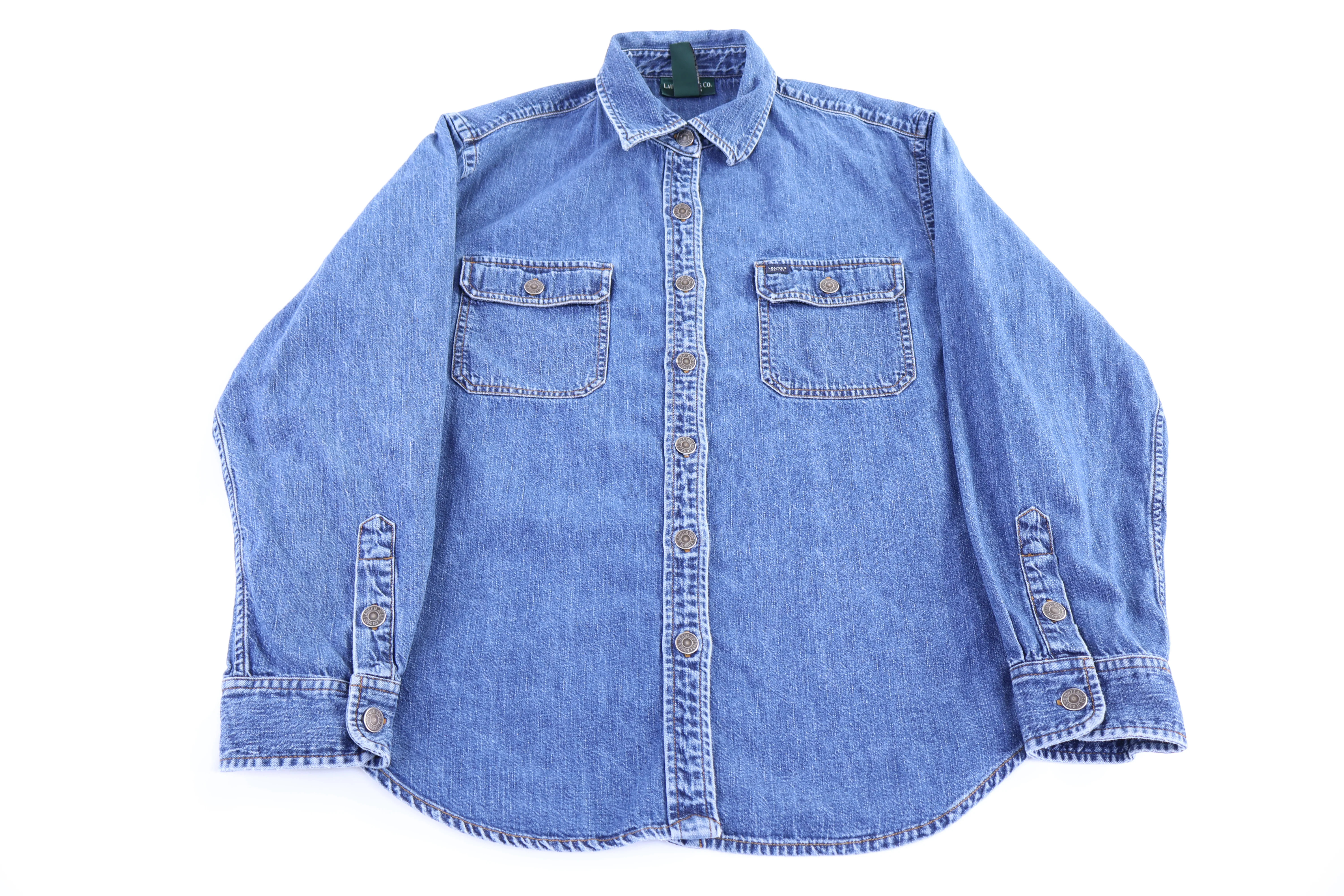 Women's Lauren Jeans Co Denim LS Button Down