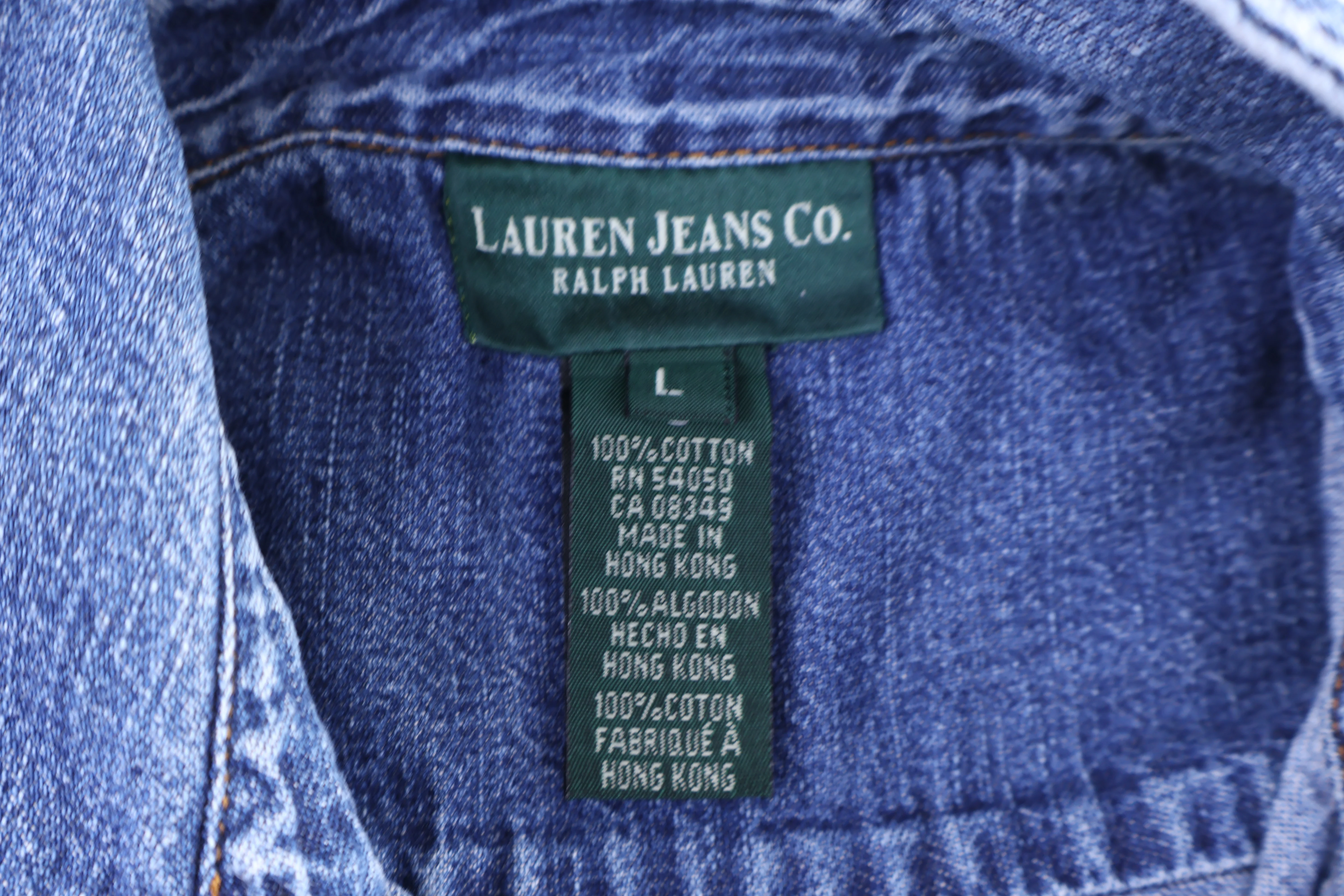 Women's Lauren Jeans Co Denim LS Button Down - Image 3