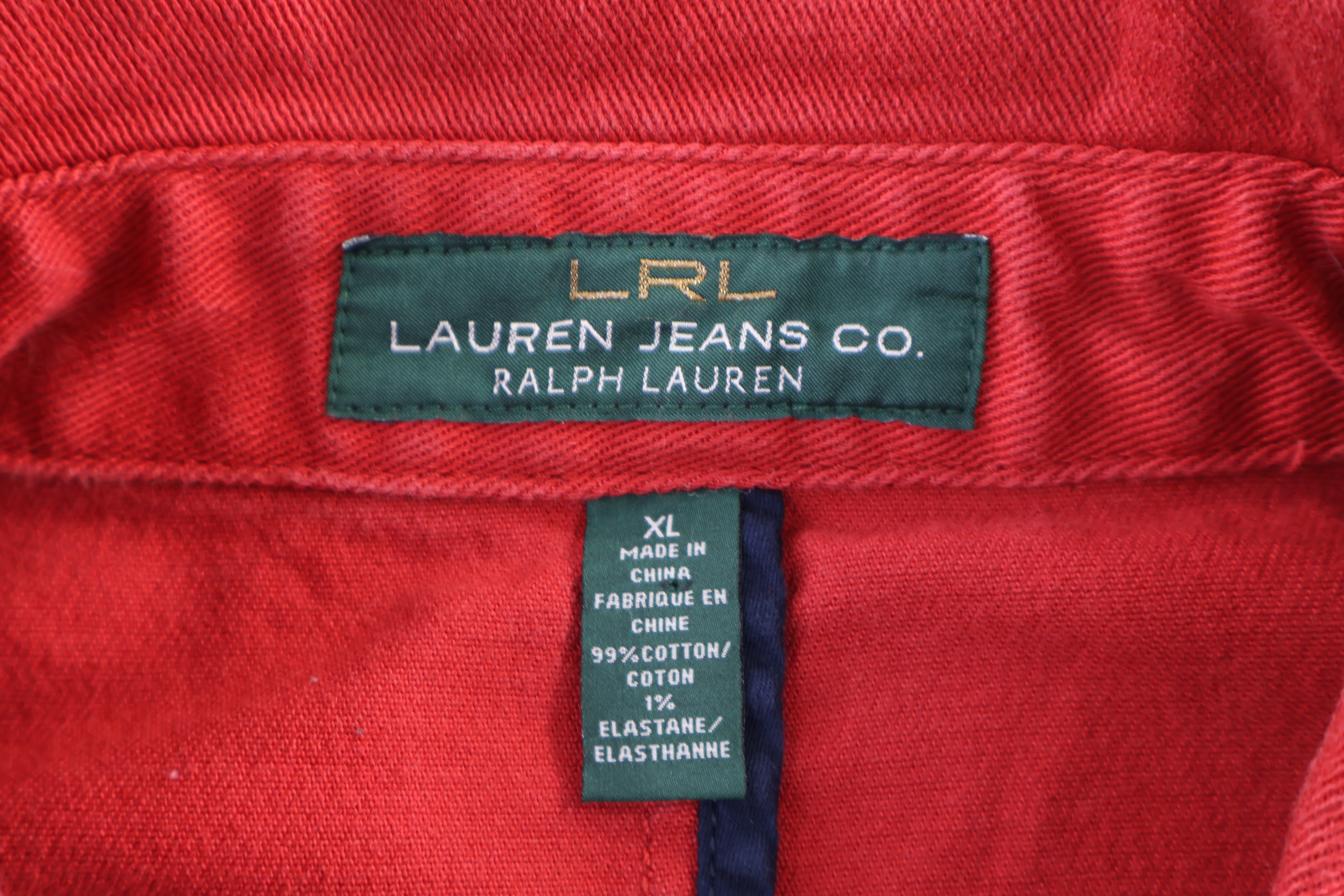 Women's Lauren Jeans Co Orange Buckle Jacket - Image 3