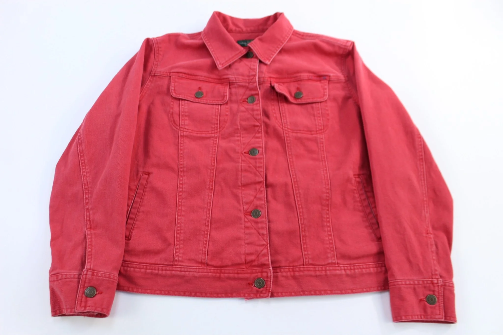 Women's Lauren Jeans Co Red Denim Jacket