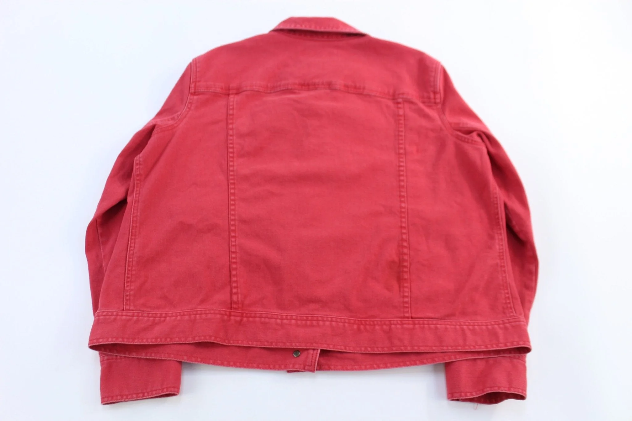 Women's Lauren Jeans Co Red Denim Jacket - Image 2