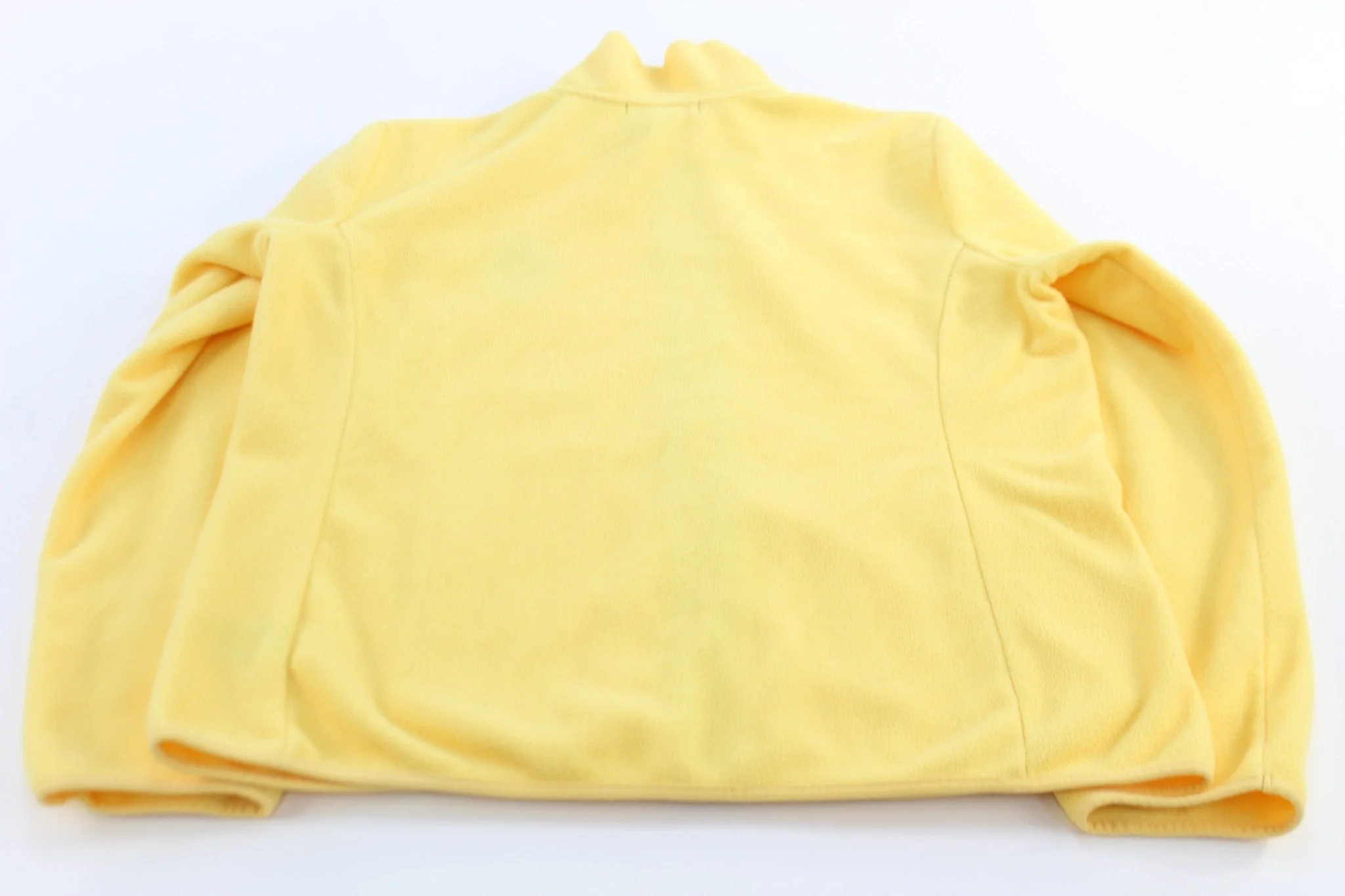 Women's Lauren Ralph Lauren Embroidered Yellow Fleece Full Zip Sweater - Image 2