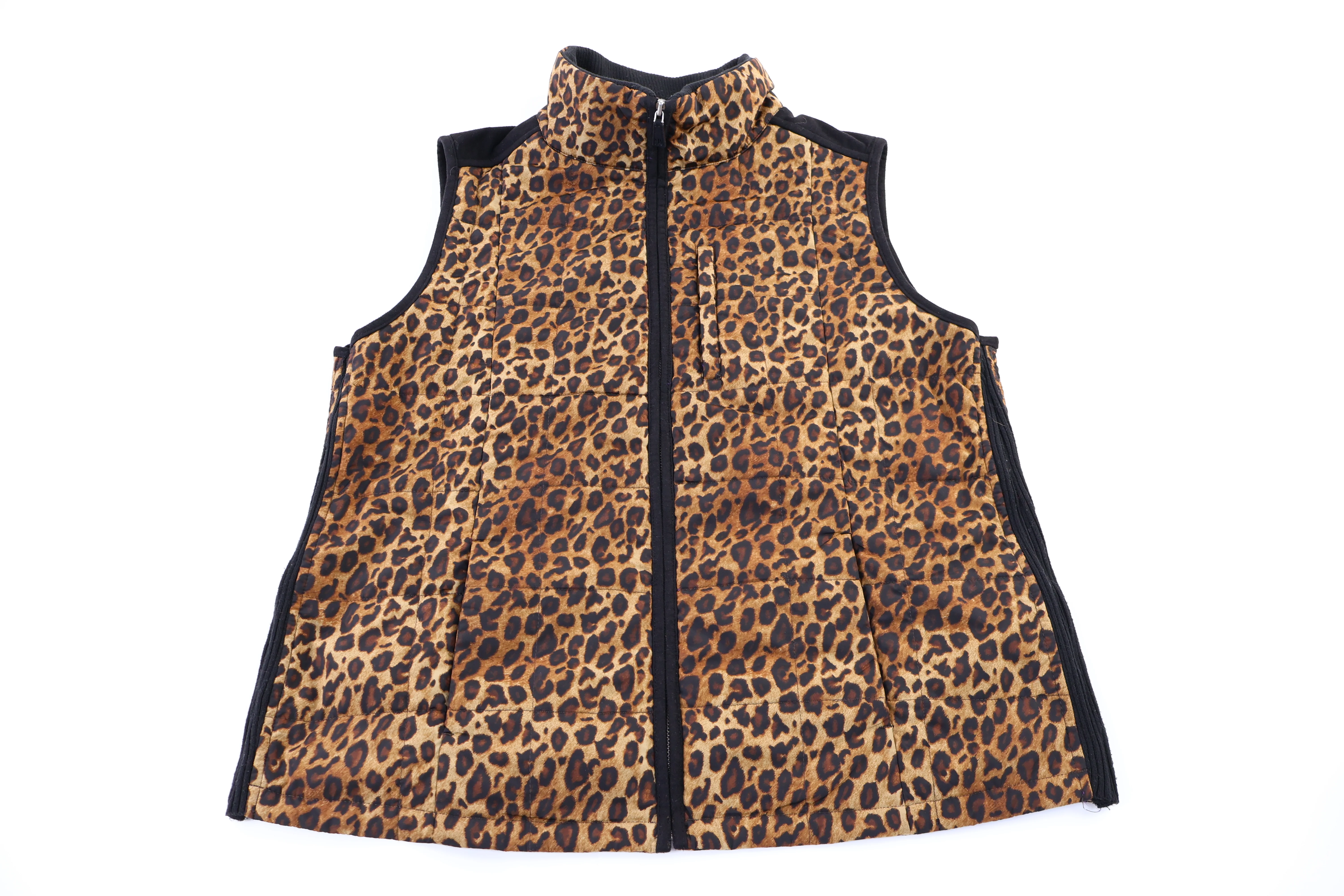 Women's Lauren Ralph Lauren Leopard Print Full Zip Vest