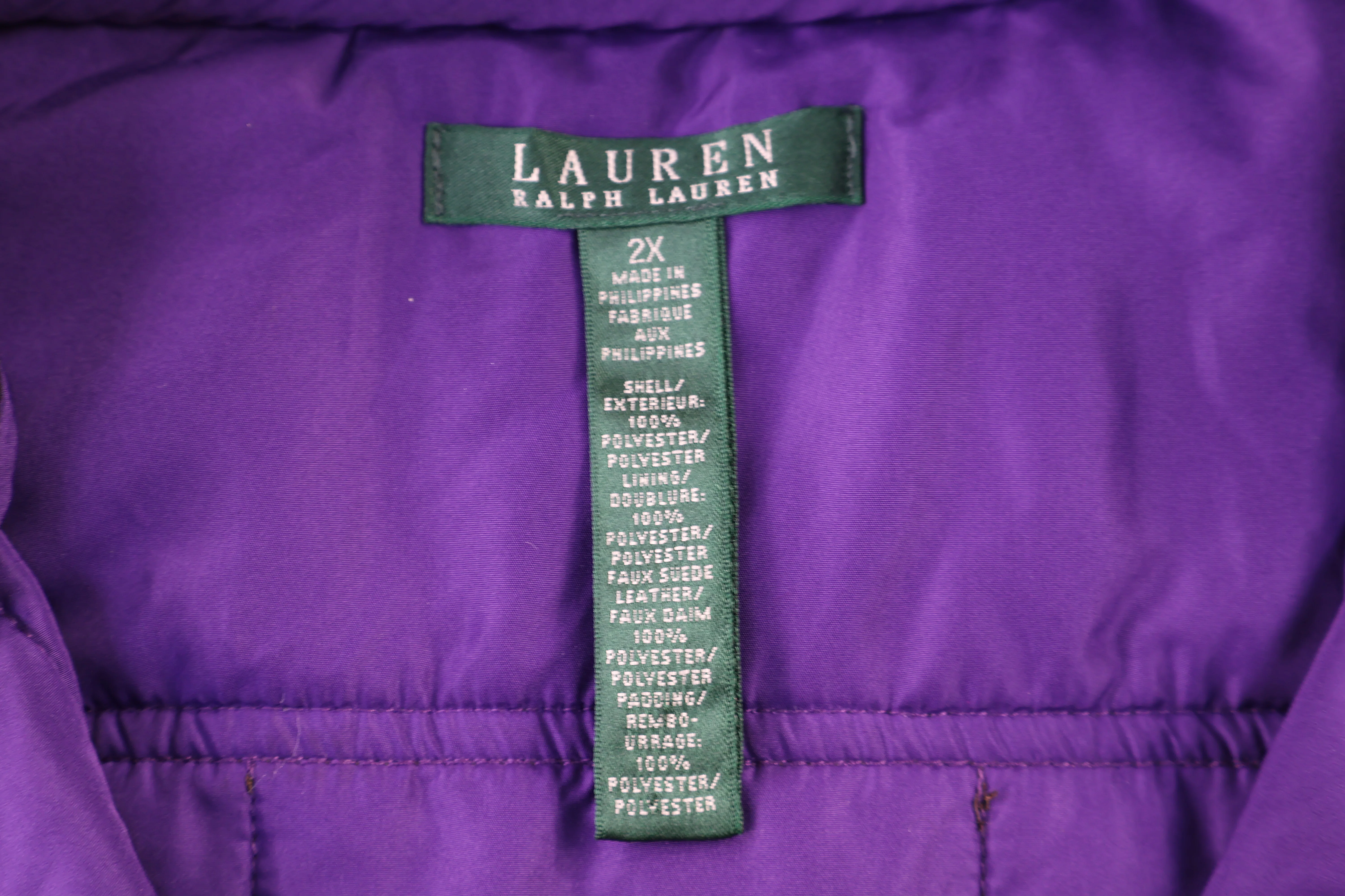Women's Lauren Ralph Lauren Leopard Print Full Zip Vest - Image 3