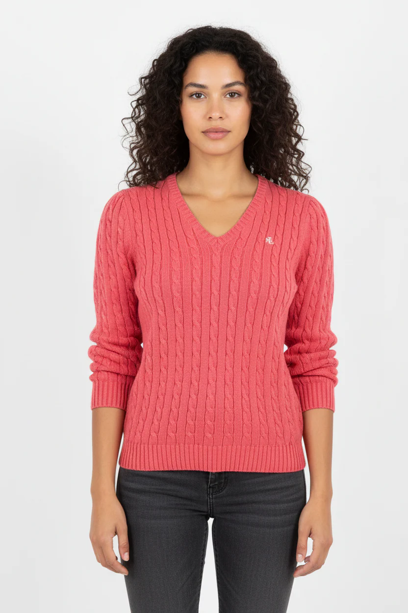 Women's Lauren Ralph Lauren Pink Knit Sweater