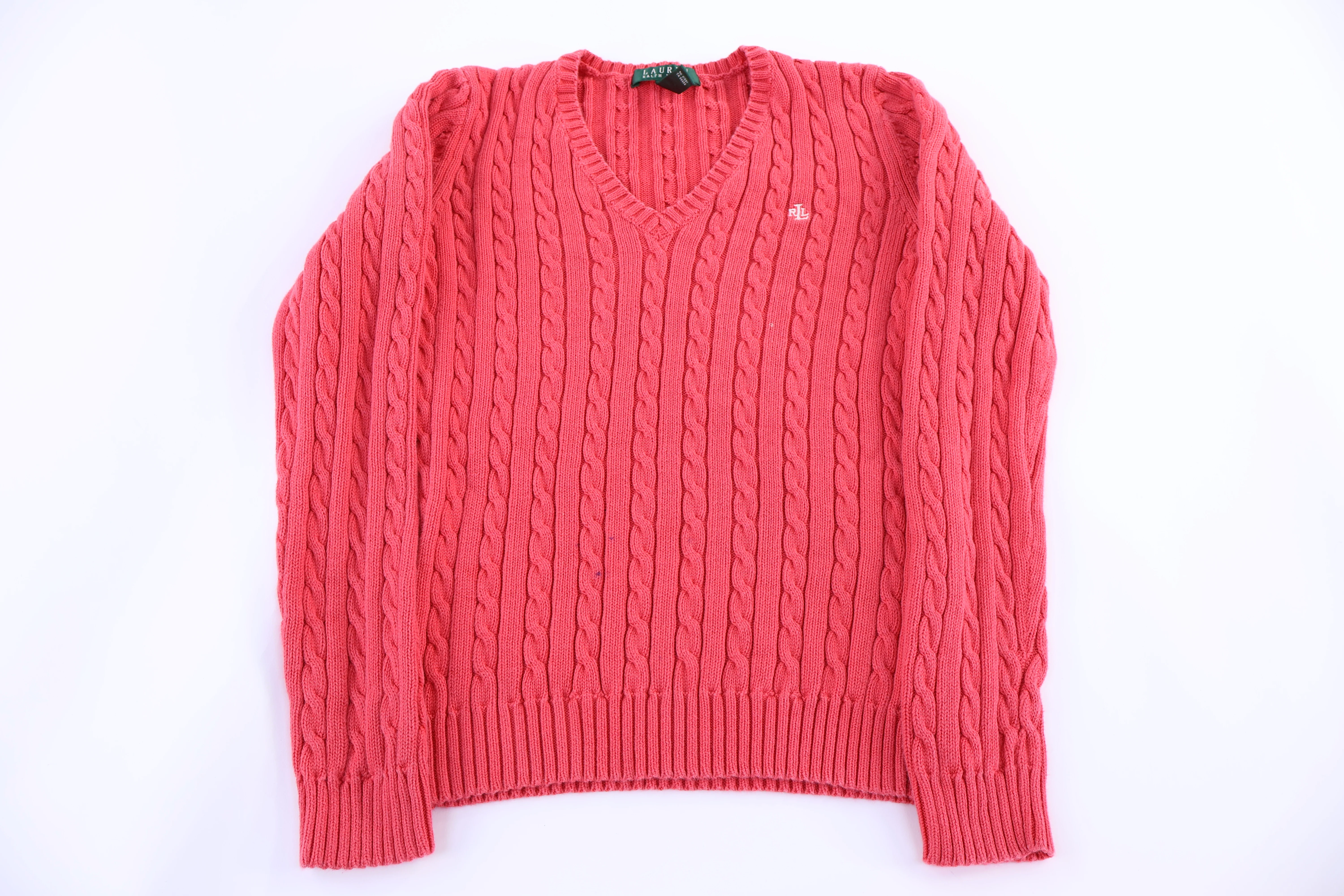 Women's Lauren Ralph Lauren Pink Knit Sweater - Image 2