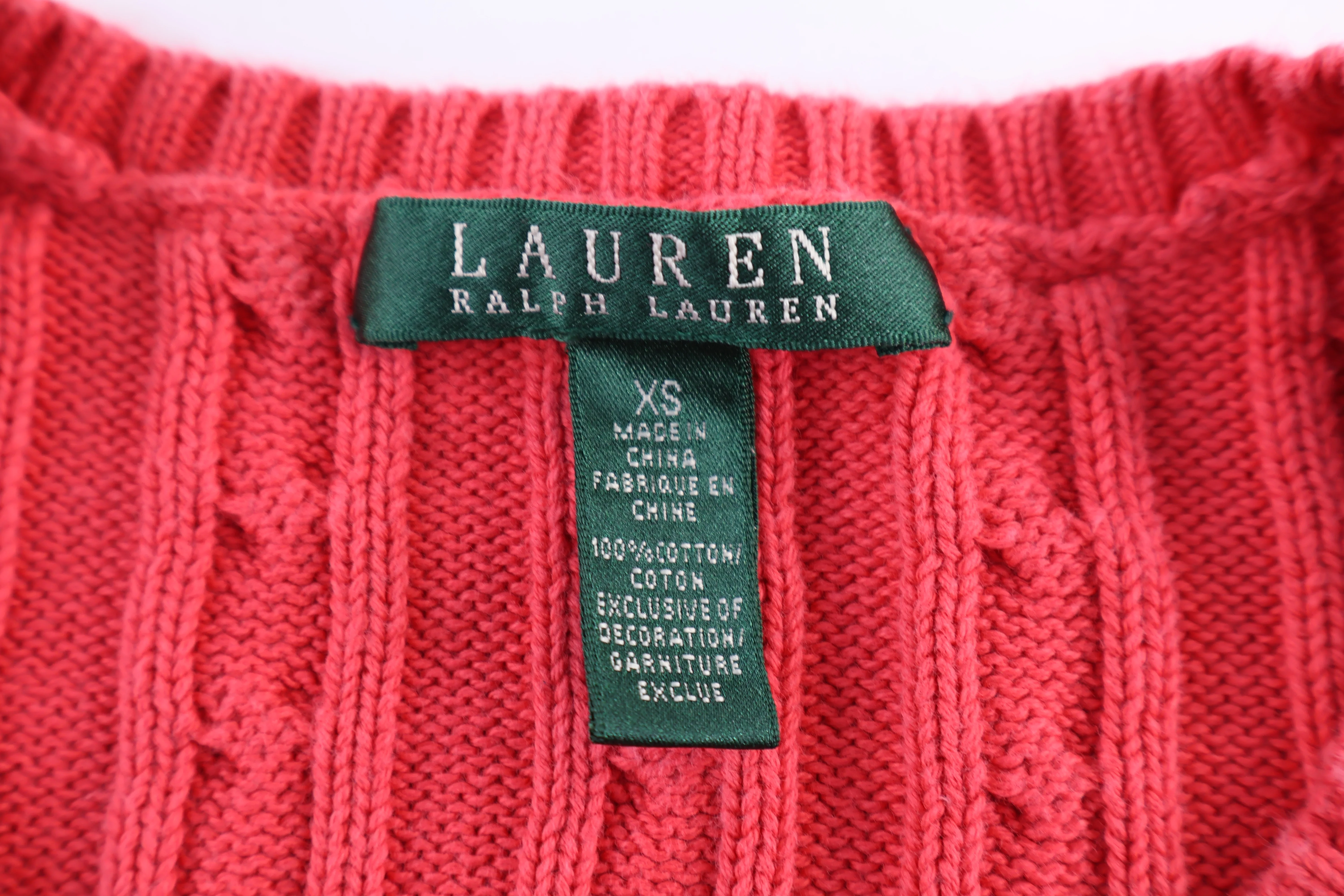 Women's Lauren Ralph Lauren Pink Knit Sweater - Image 4