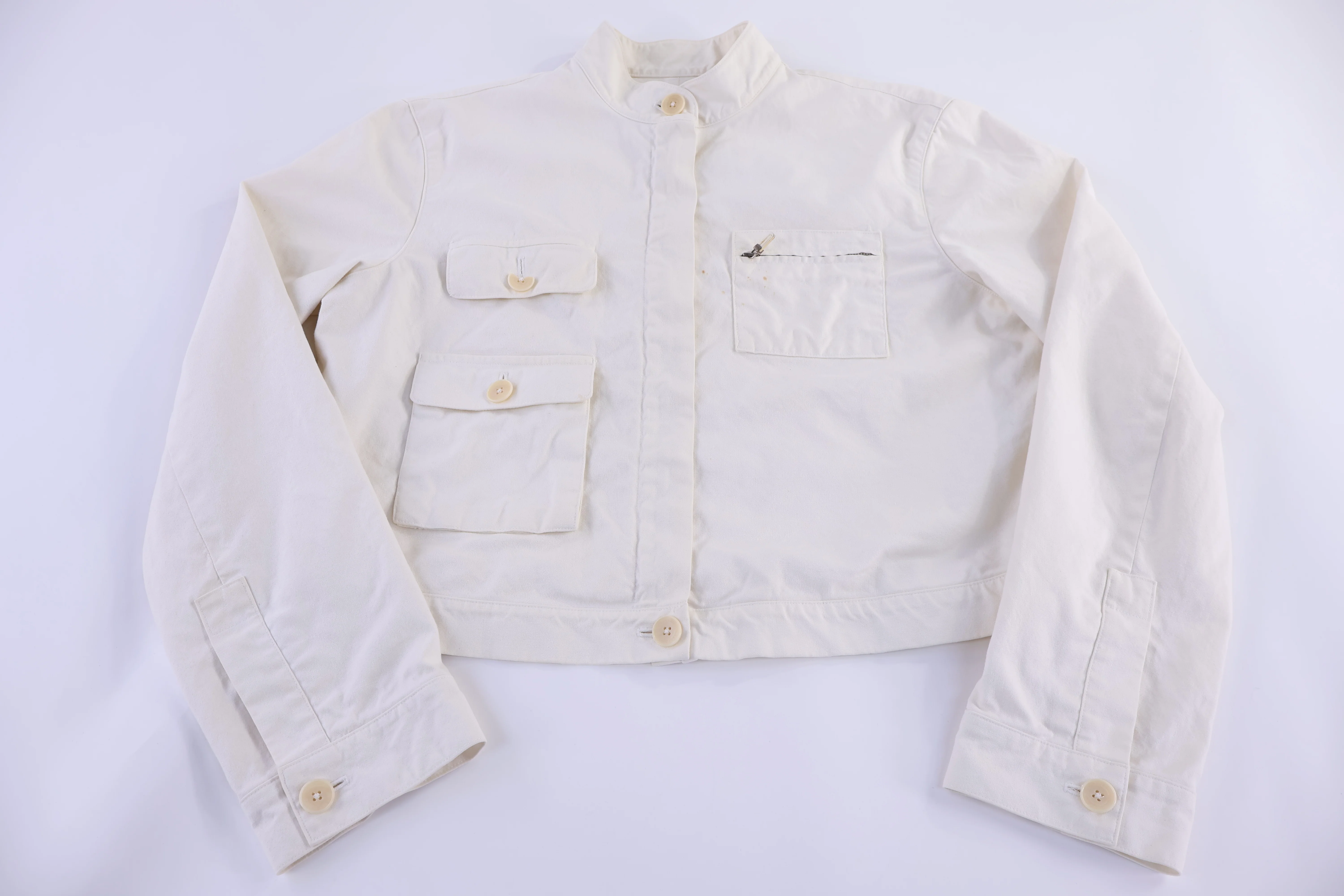 Women's Lauren Ralph Lauren White Full Zip Jacket