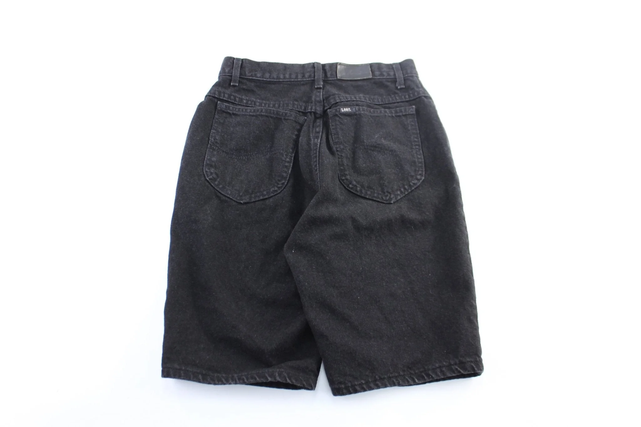 Women's Lee Black Wash Denim Shorts - Image 2