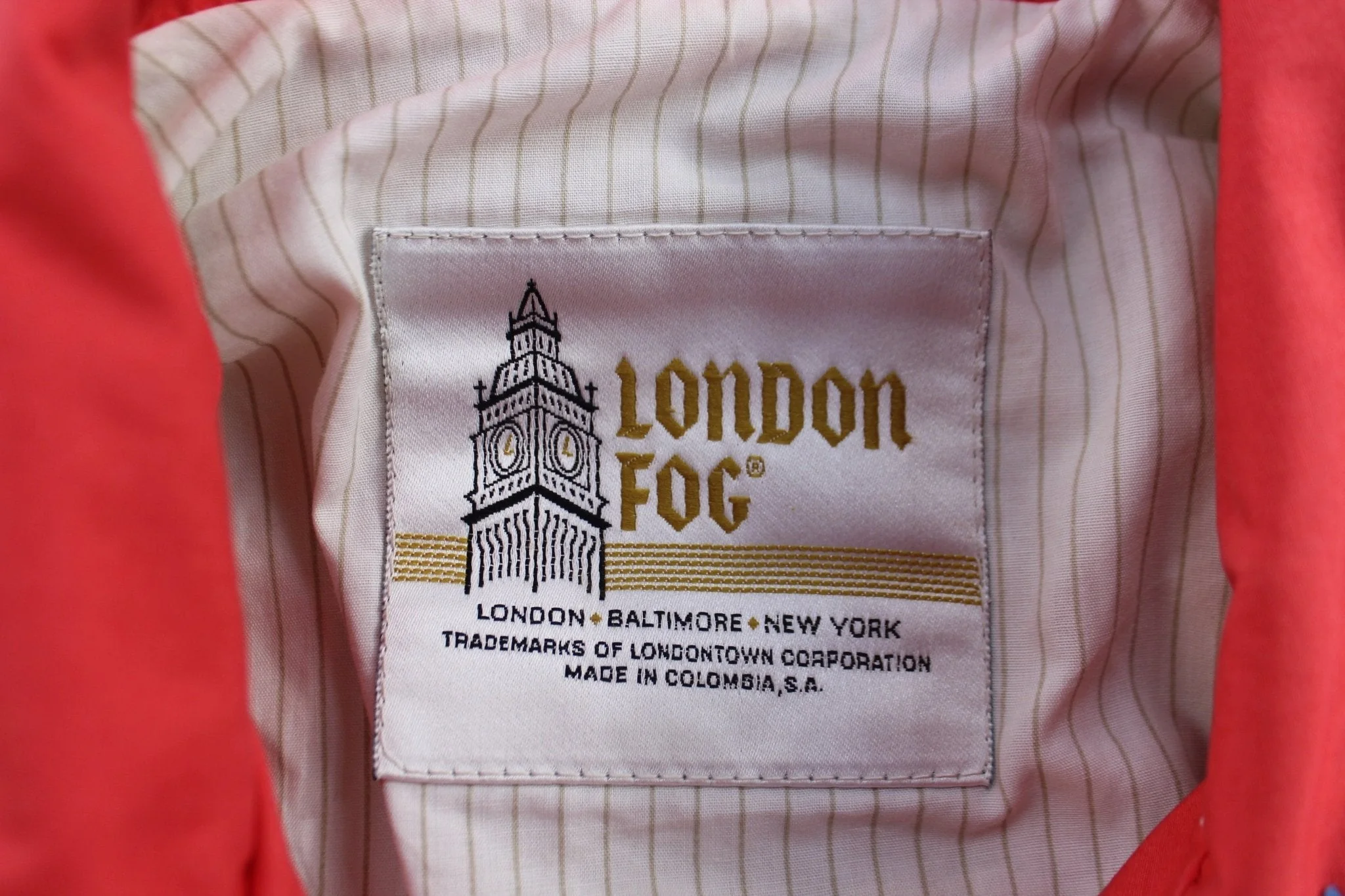 Women's London Fog Beige Zip Up Jacket - Image 3