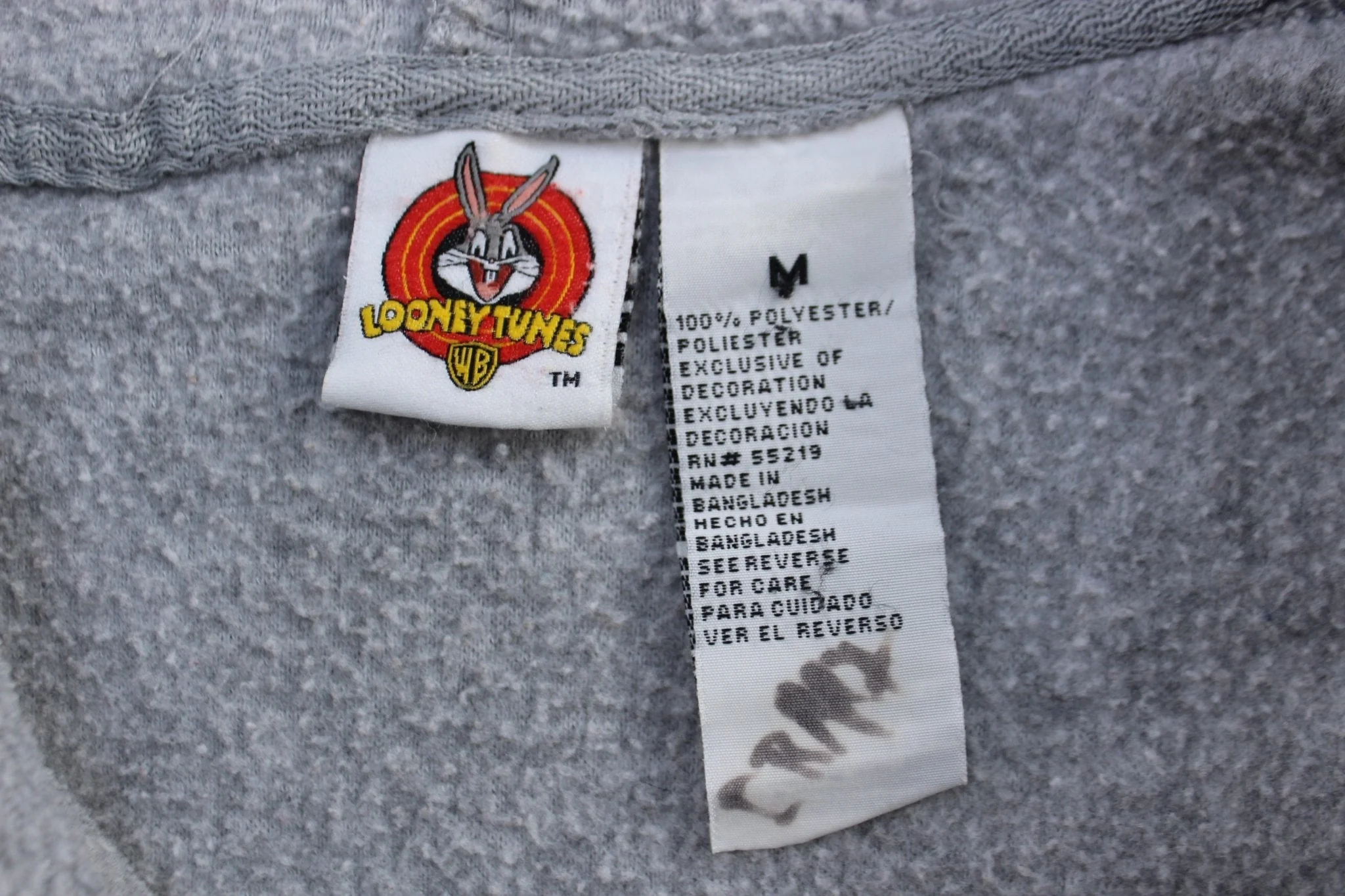Women's Looney Tunes Embroidered Tweety Fleece Zip Up Hoodie - Image 3