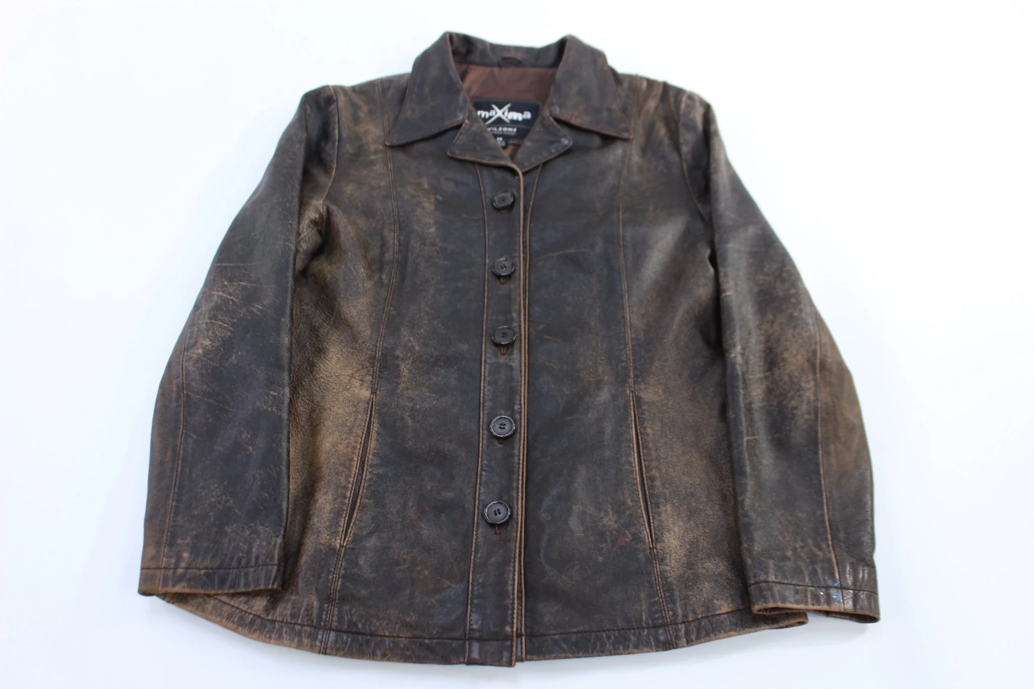 Women's Maxima Brown Leather Jacket