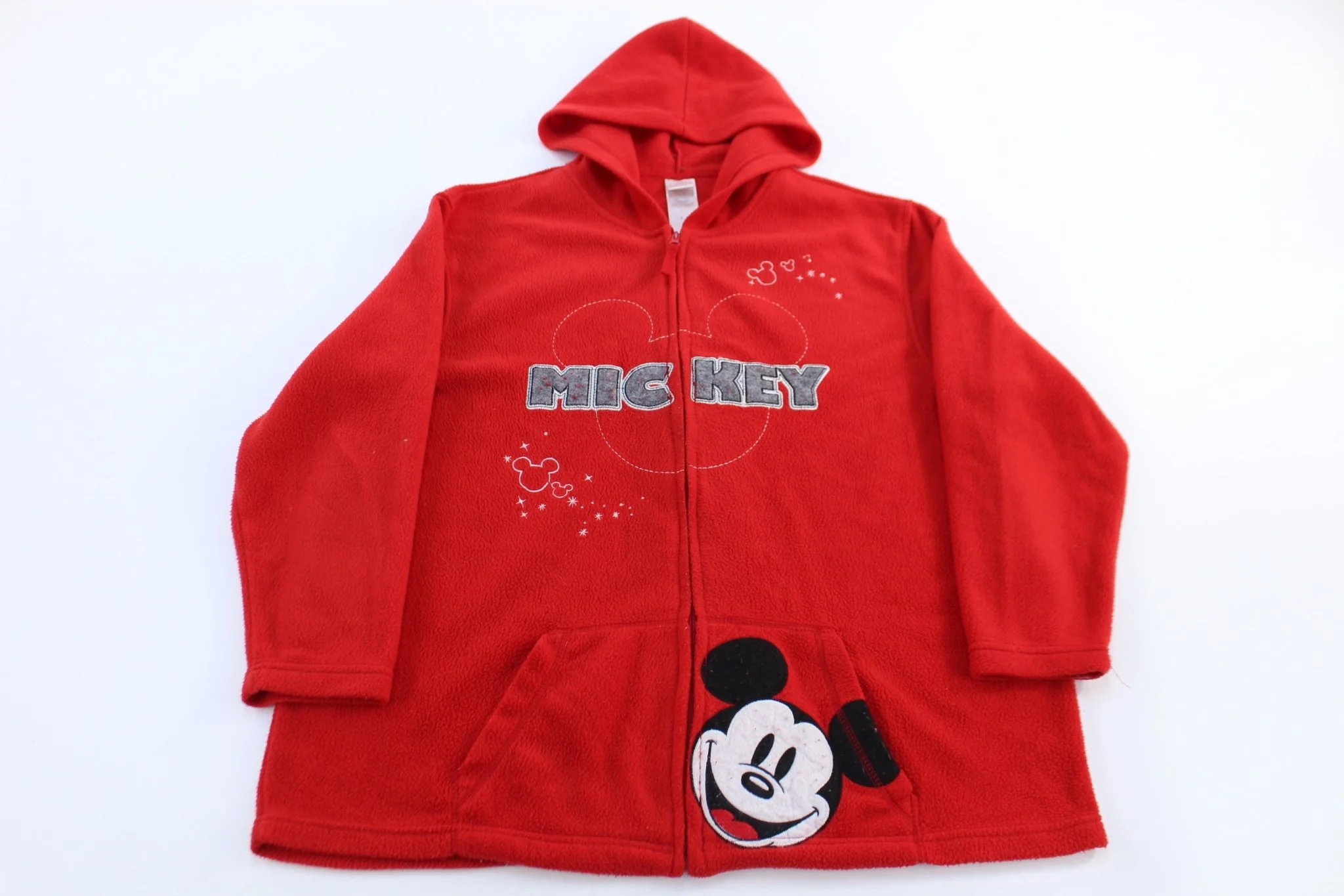 Women's Mickey Mouse Full Zip Fleece Hooded Sweater