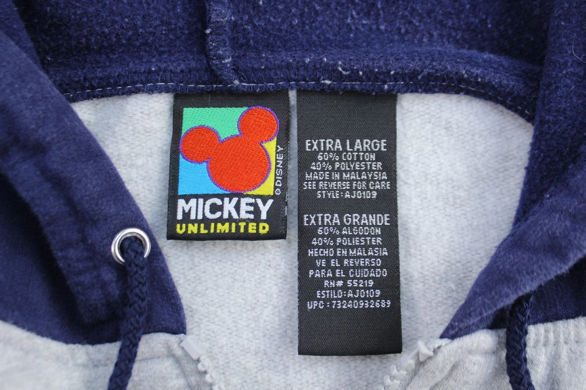 Women's Mickey Unlimited Embroidered All Star League Zip Up Hoodie - Image 3
