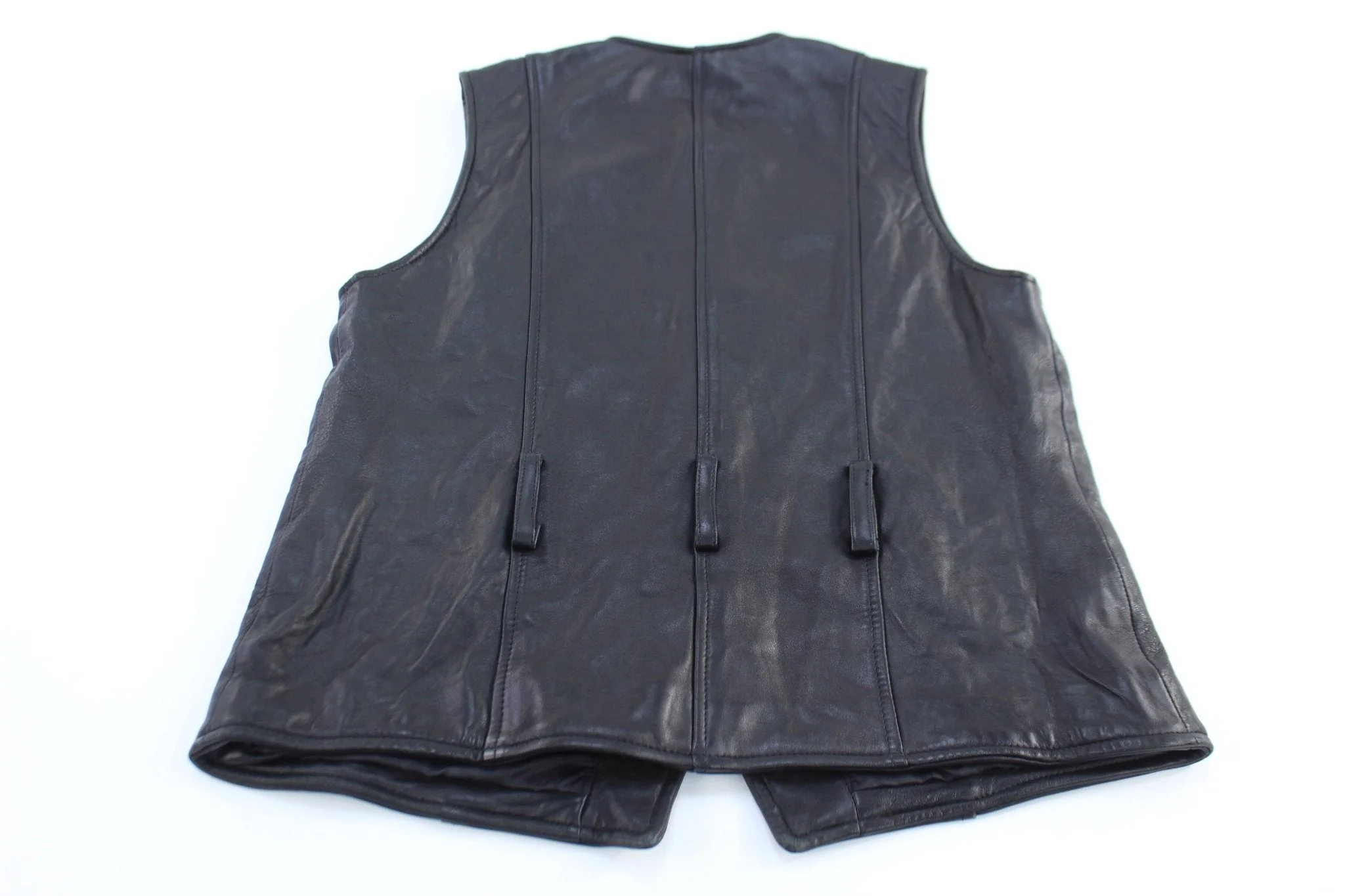 Women's Mix It Full Zip Leather Vest - Image 2