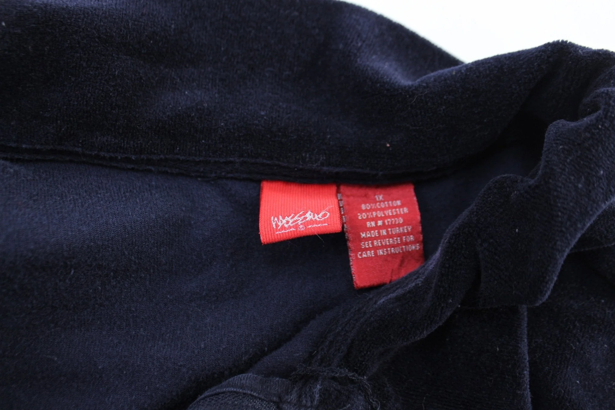 Women's Mossimo Blue Velour Zip Up Jacket - Image 3