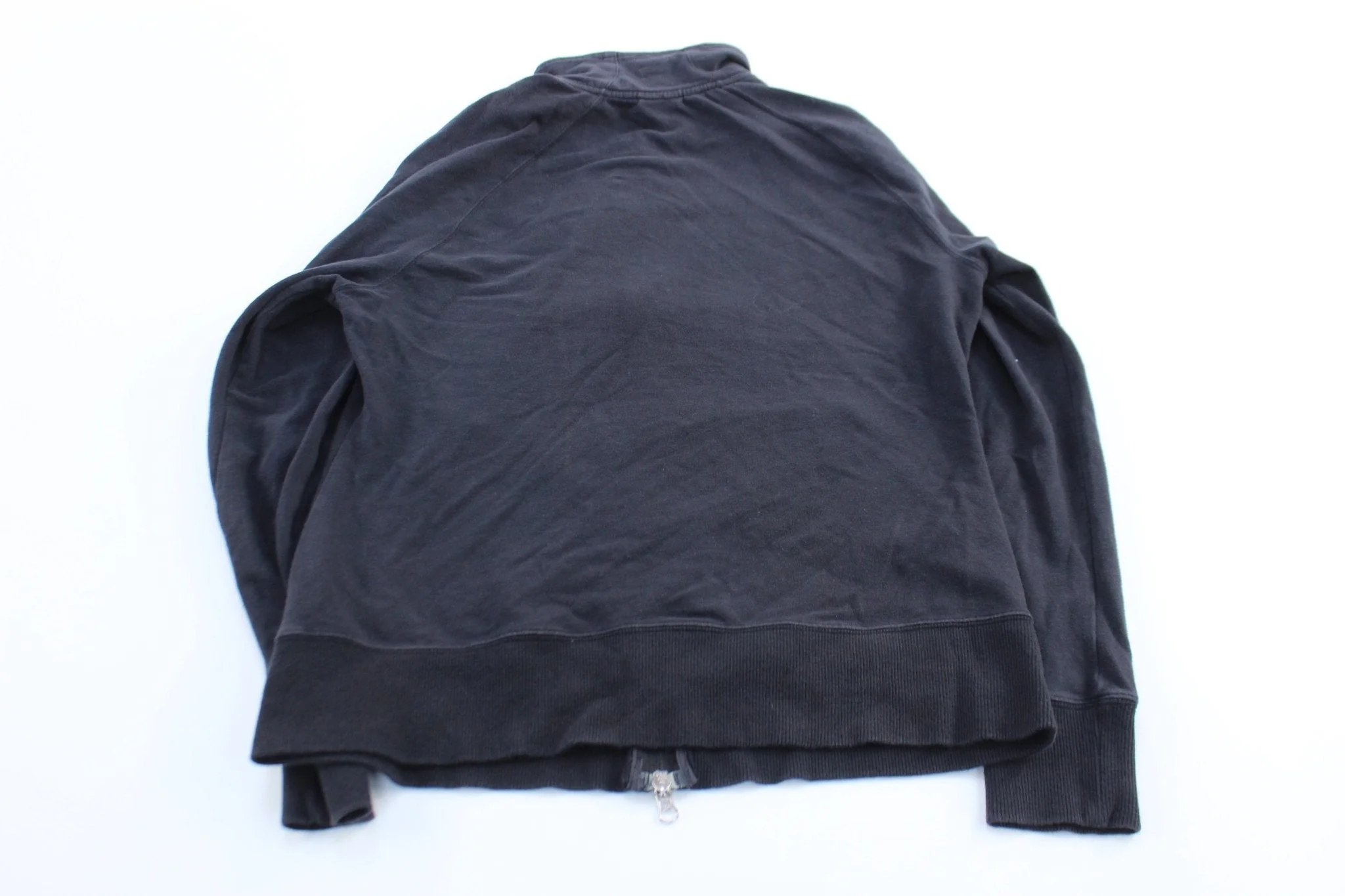 Women's Nike Embroidered Logo Black Full Zip Sweater - Image 2