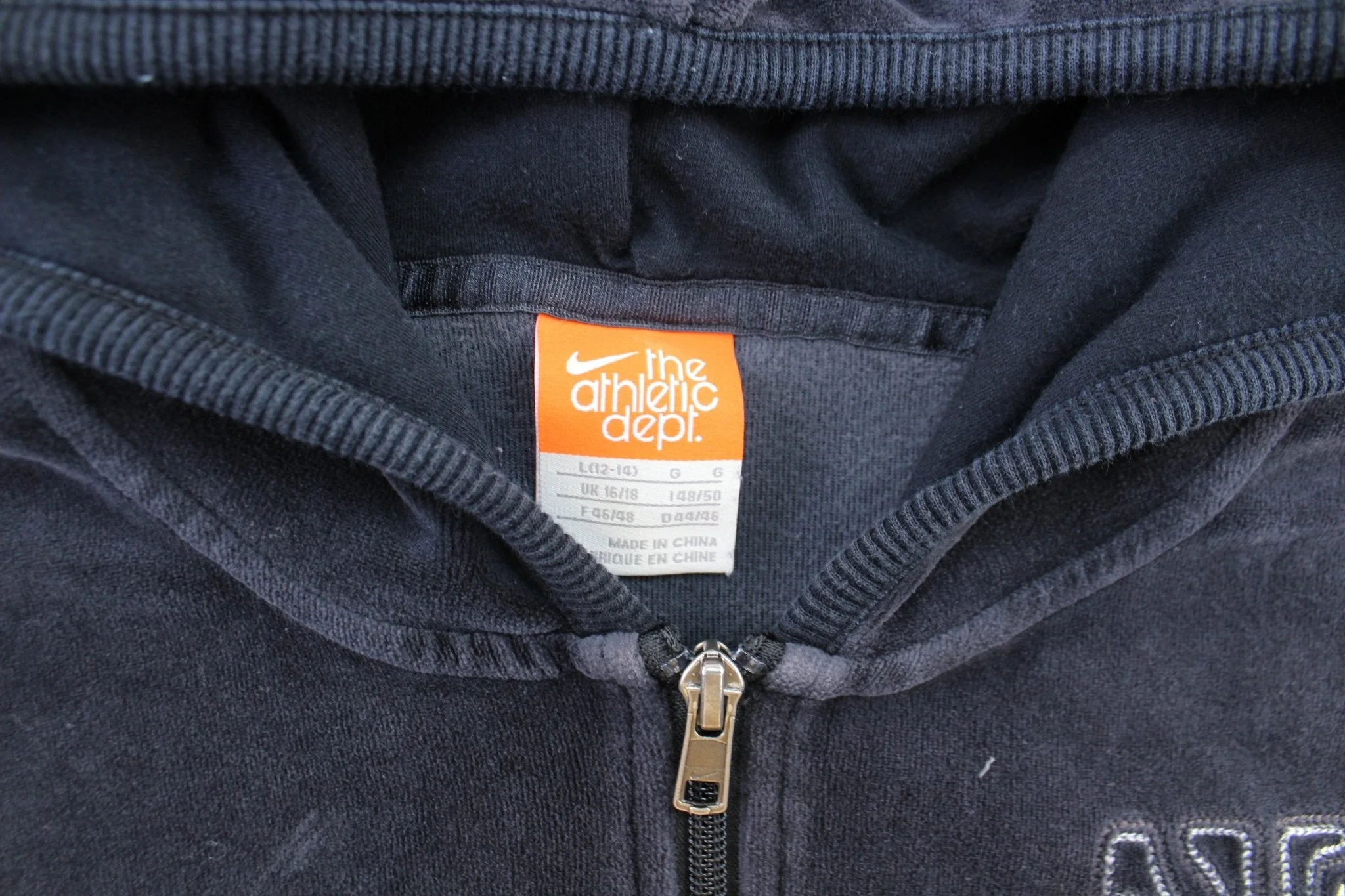 Women's Nike Embroidered Logo Black Zip Up Jacket - Image 3
