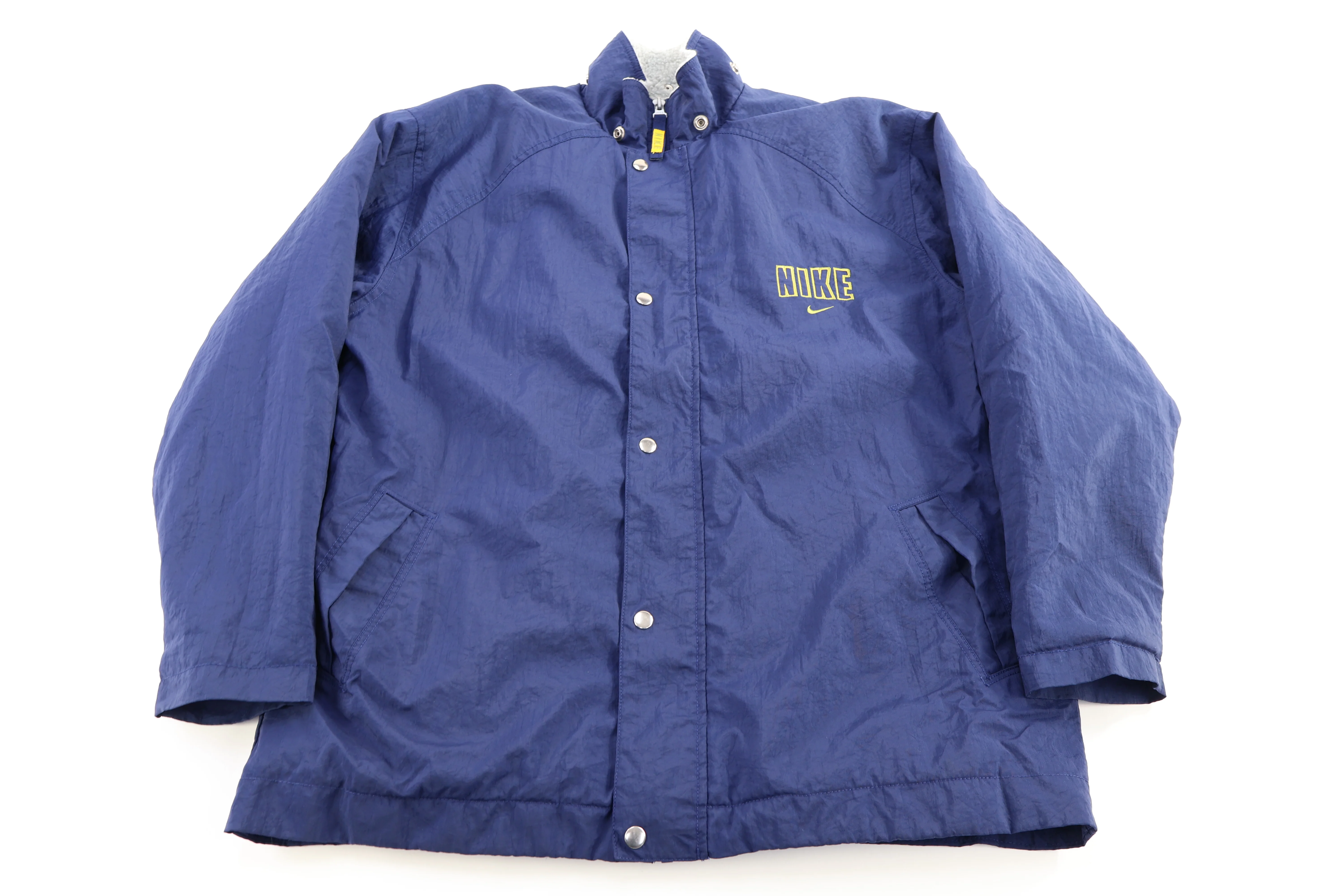 Women's Nike Embroidered Logo Blue Full Zip Parka
