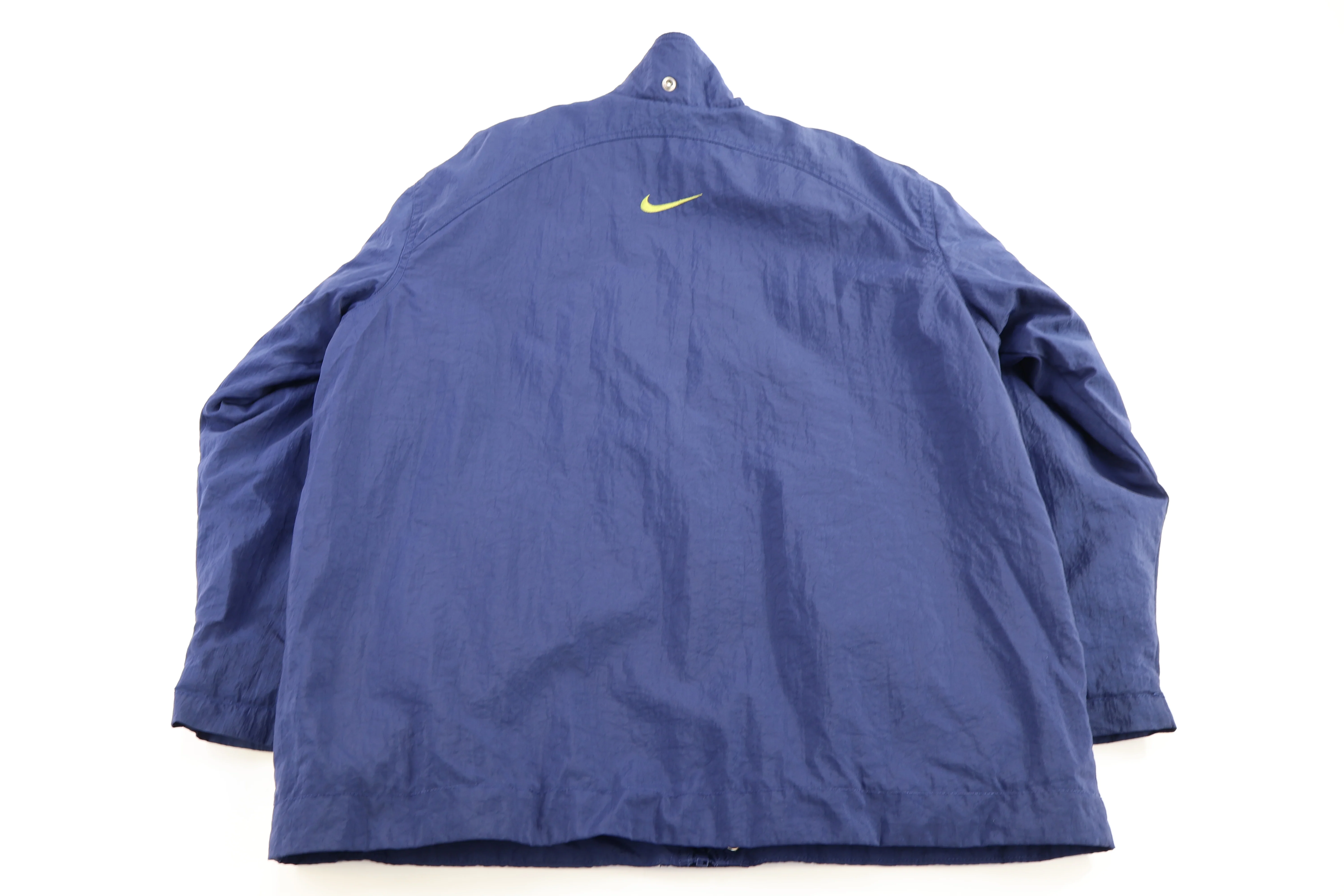 Women's Nike Embroidered Logo Blue Full Zip Parka - Image 2