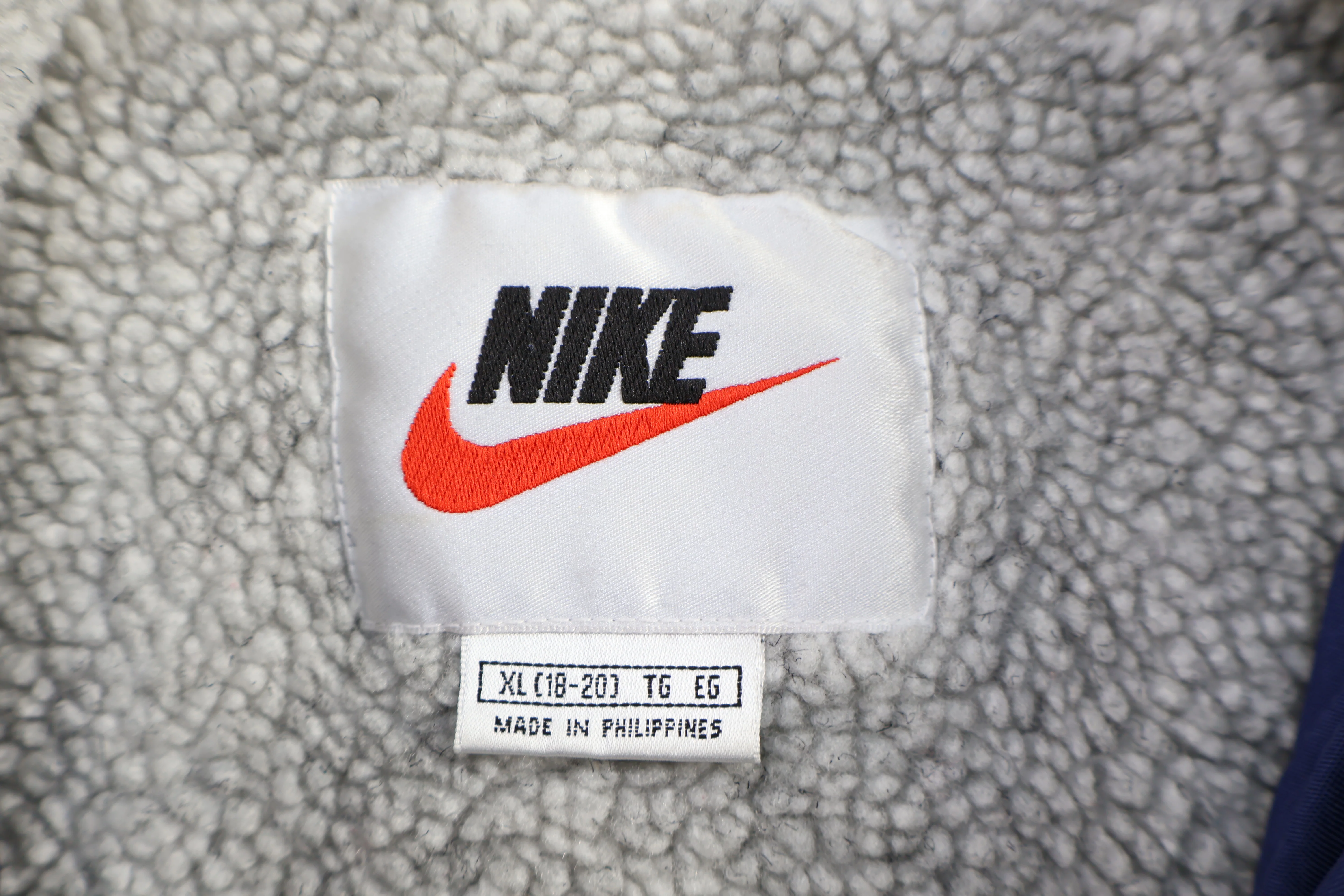 Women's Nike Embroidered Logo Blue Full Zip Parka - Image 3