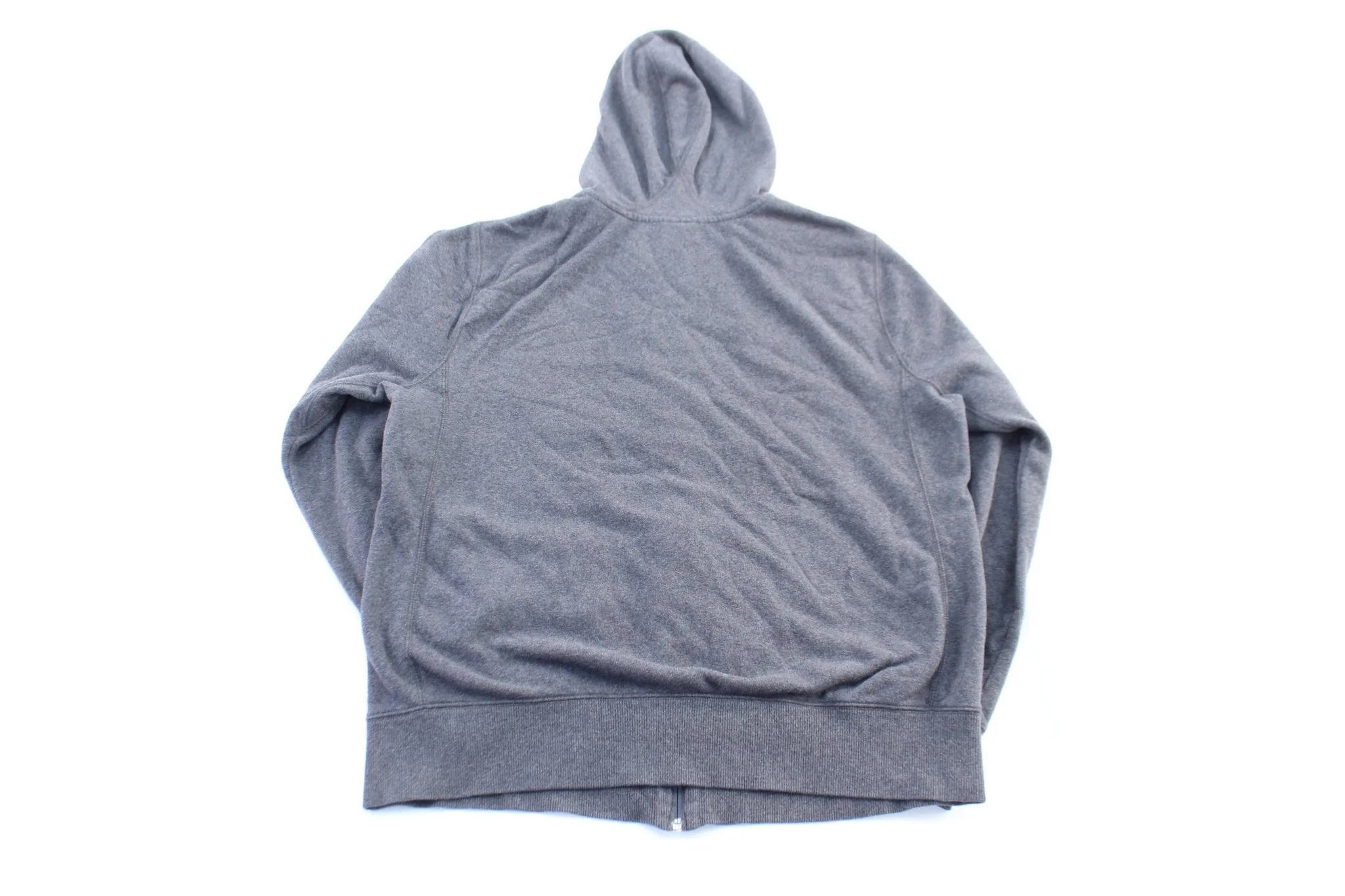 Women's Nike Embroidered Logo Grey Zip Up Hoodie - Image 2