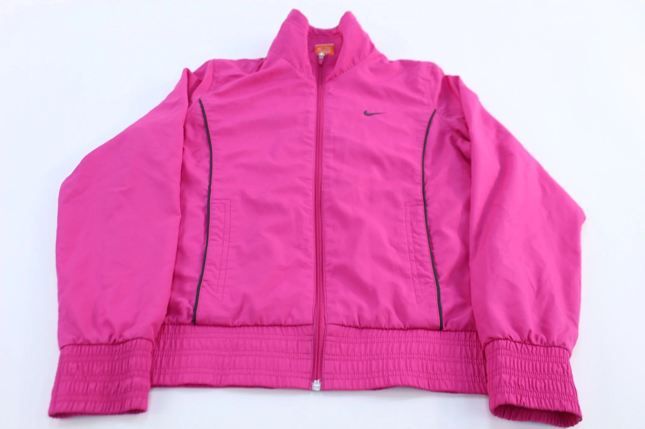 Women's Nike Embroidered Logo Pink Full Zip Windbreaker