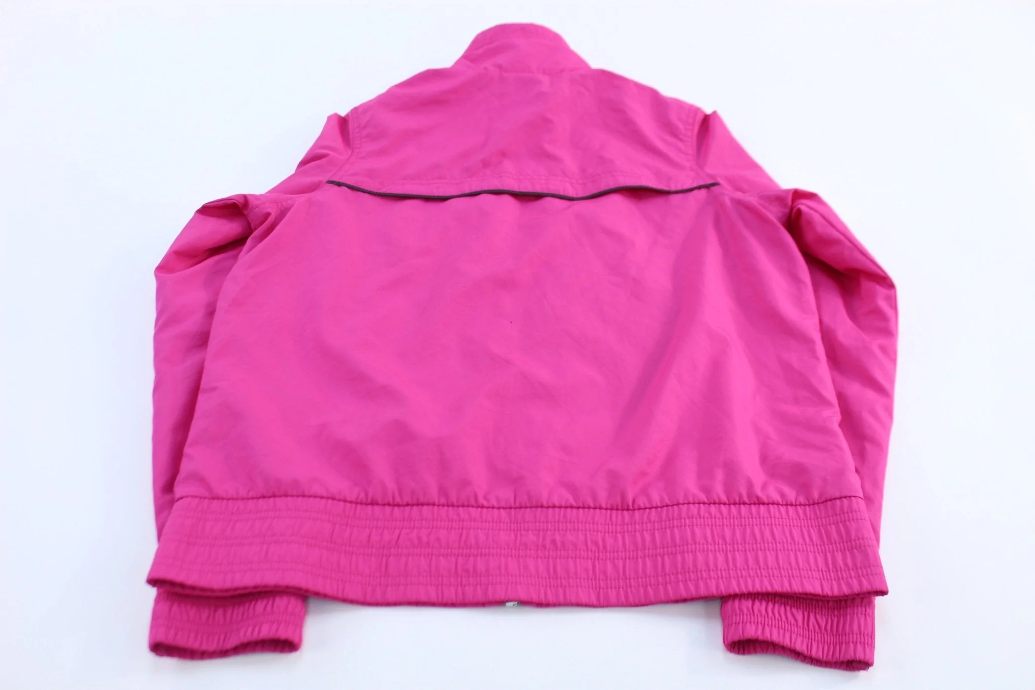 Women's Nike Embroidered Logo Pink Full Zip Windbreaker - Image 2