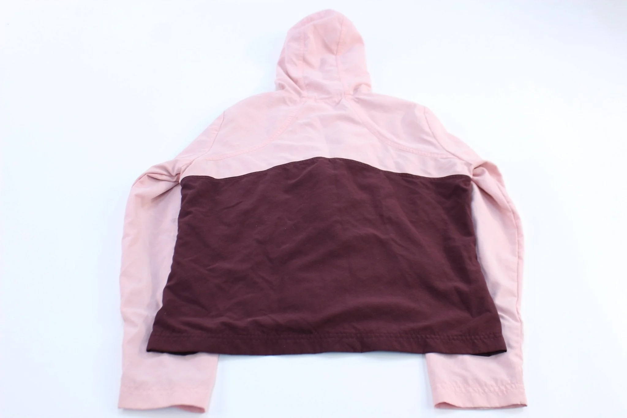 Women's Nike Embroidered Logo Pink & Maroon Zip Up Jacket - Image 2