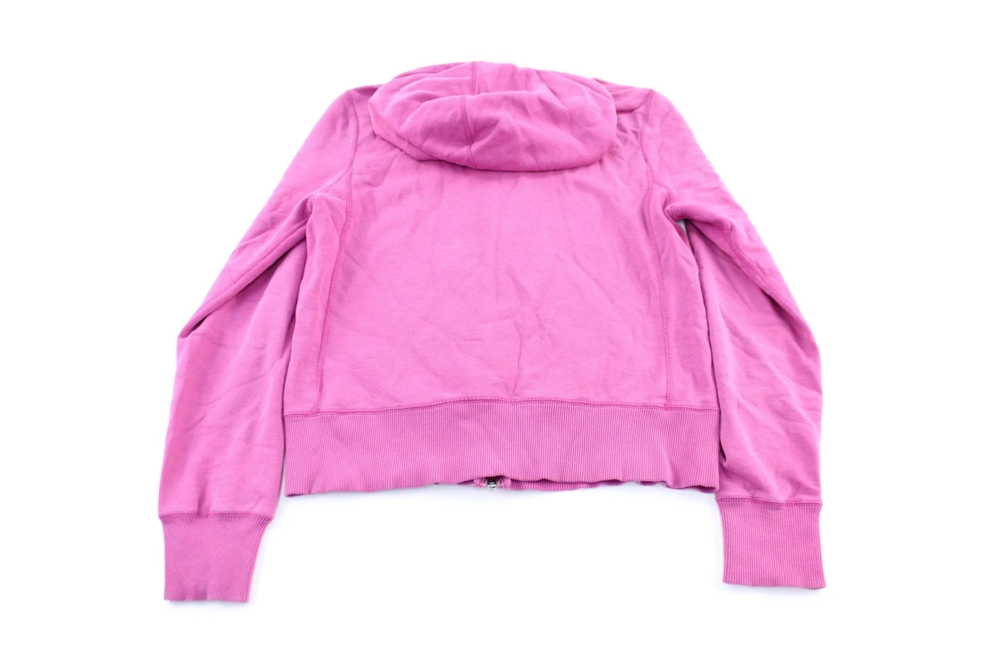 Women's Nike Embroidered Logo Pink Zip Up Jacket - Image 2