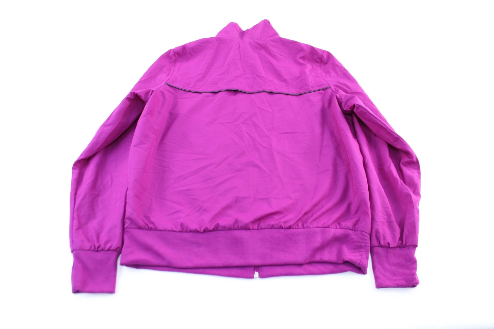 Women's Nike Embroidered Logo Purple Zip Up Jacket - Image 2
