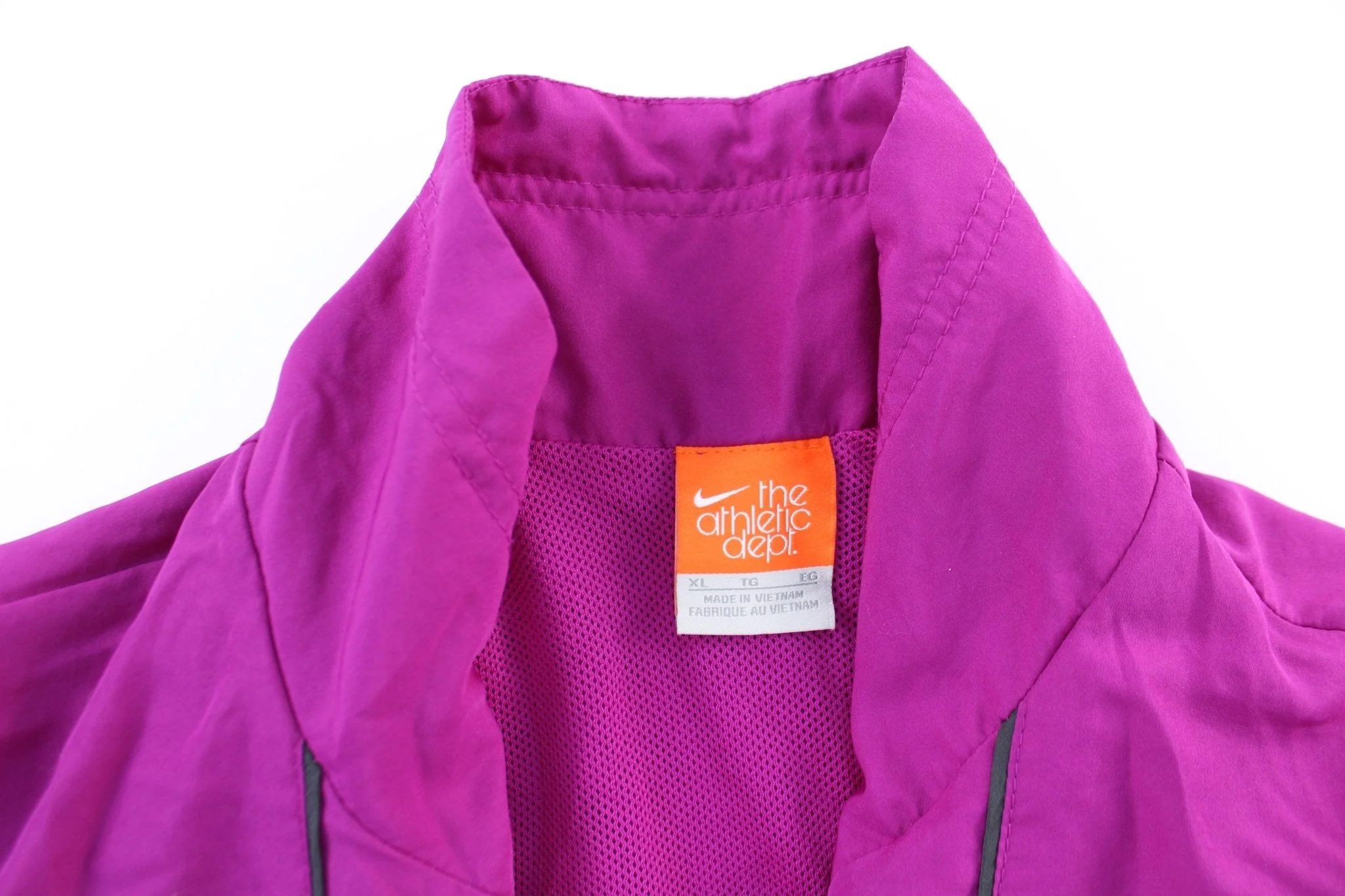 Women's Nike Embroidered Logo Purple Zip Up Jacket - Image 3