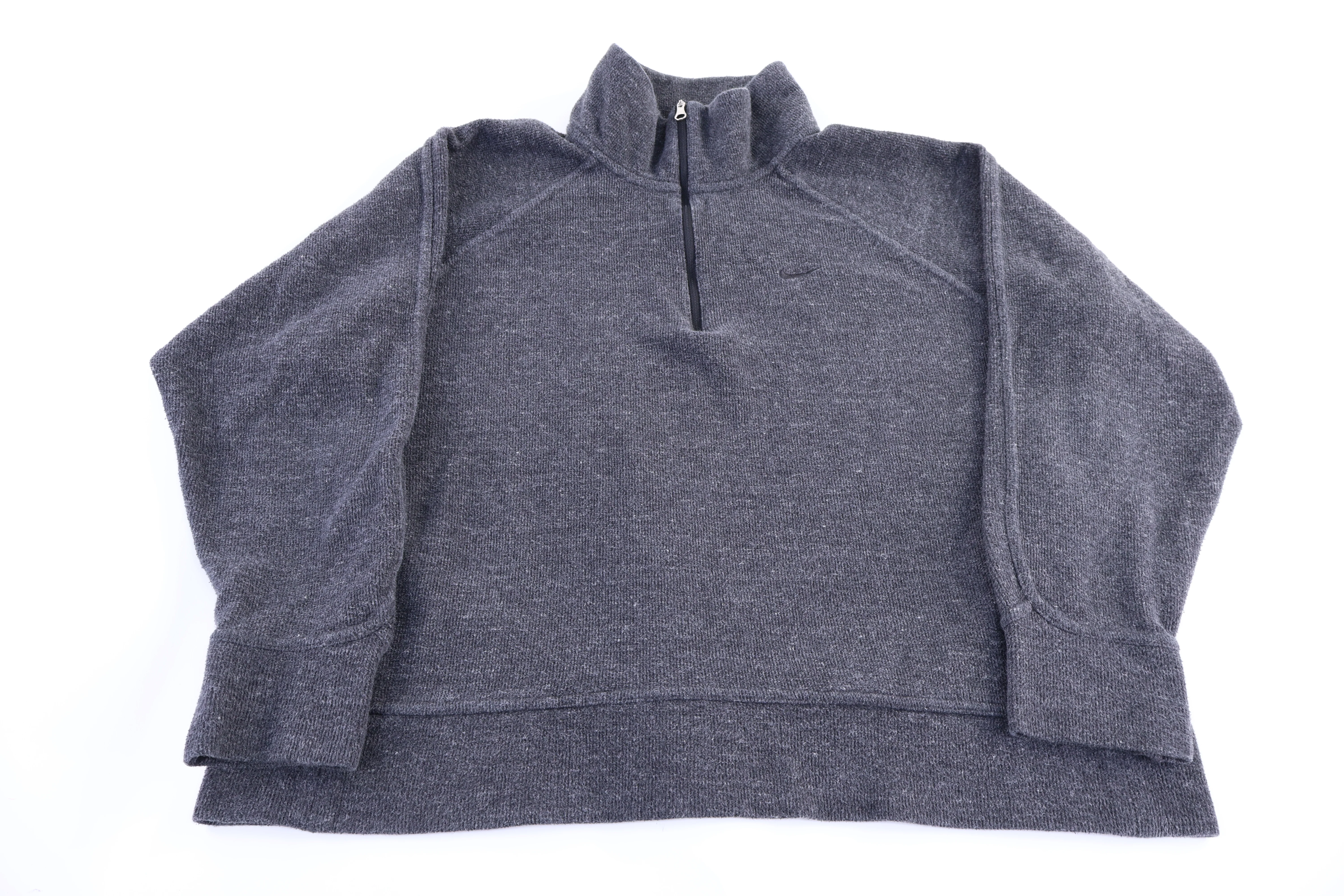 Women's Nike Embroidered Logo Quarter Zip Sweater