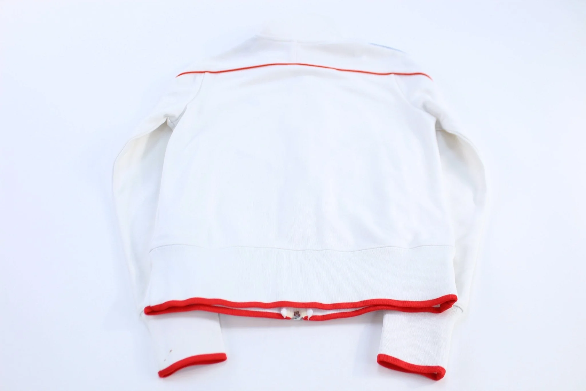 Women's Nike Embroidered Logo Red, Blue, & White Track Jacket - Image 2