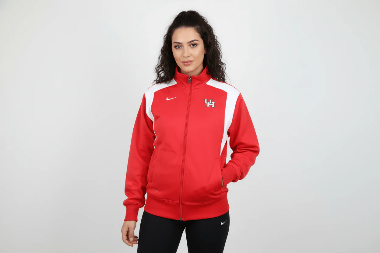 Women's Nike Embroidered Logo University of Houston Zip Up Jacket