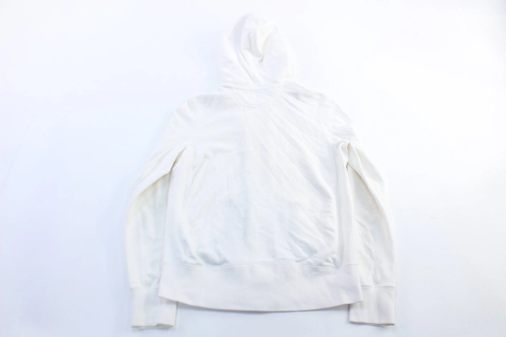 Women's Nike Embroidered Logo White Zip Up Hoodie - Image 2