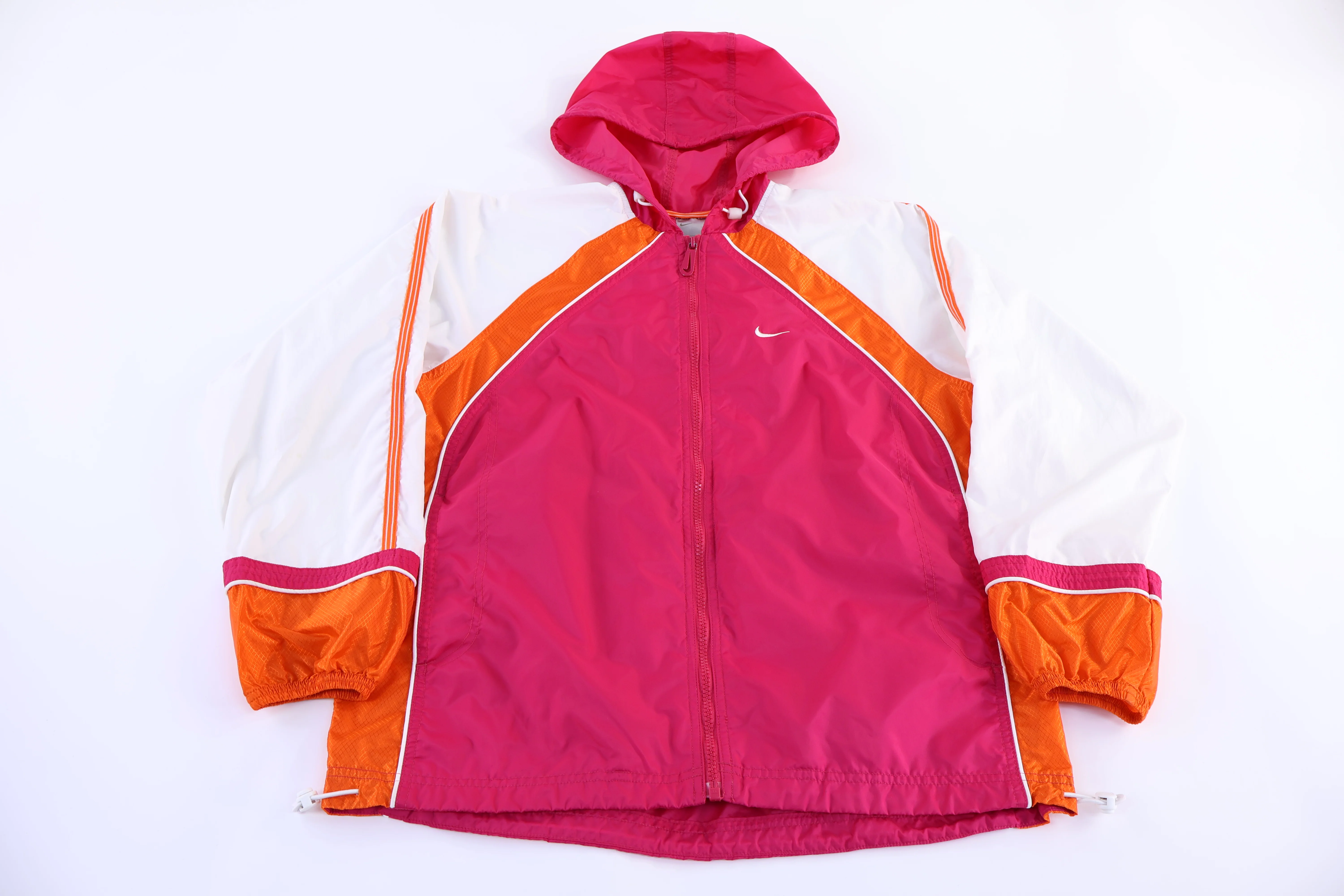 Women's Nike Full Zip Pink, White and Orange Jacket