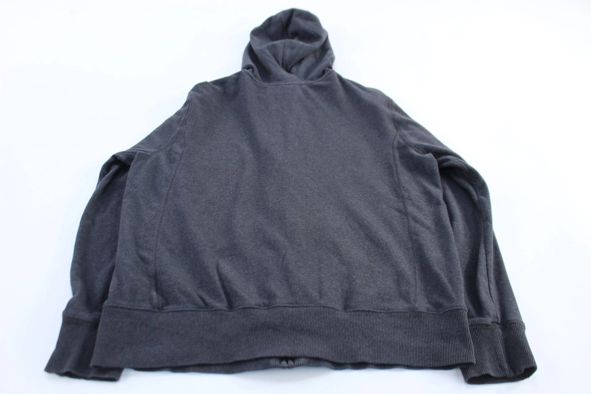 Women's Nike Logo Embroidered Grey Zip Up Hoodie - Image 2