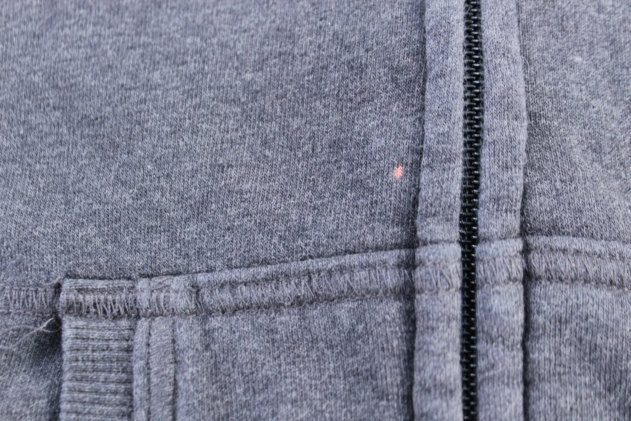 Women's Nike Logo Embroidered Grey Zip Up Hoodie - Image 3