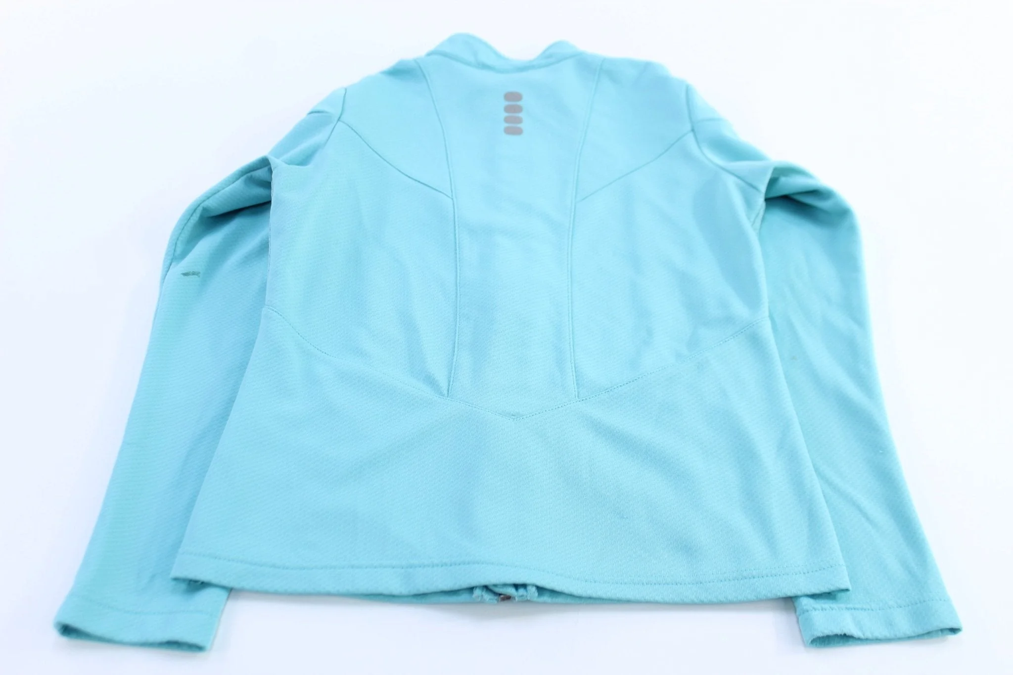 Women's Nike Running Embroidered Logo Blue Zip Up Jacket - Image 2