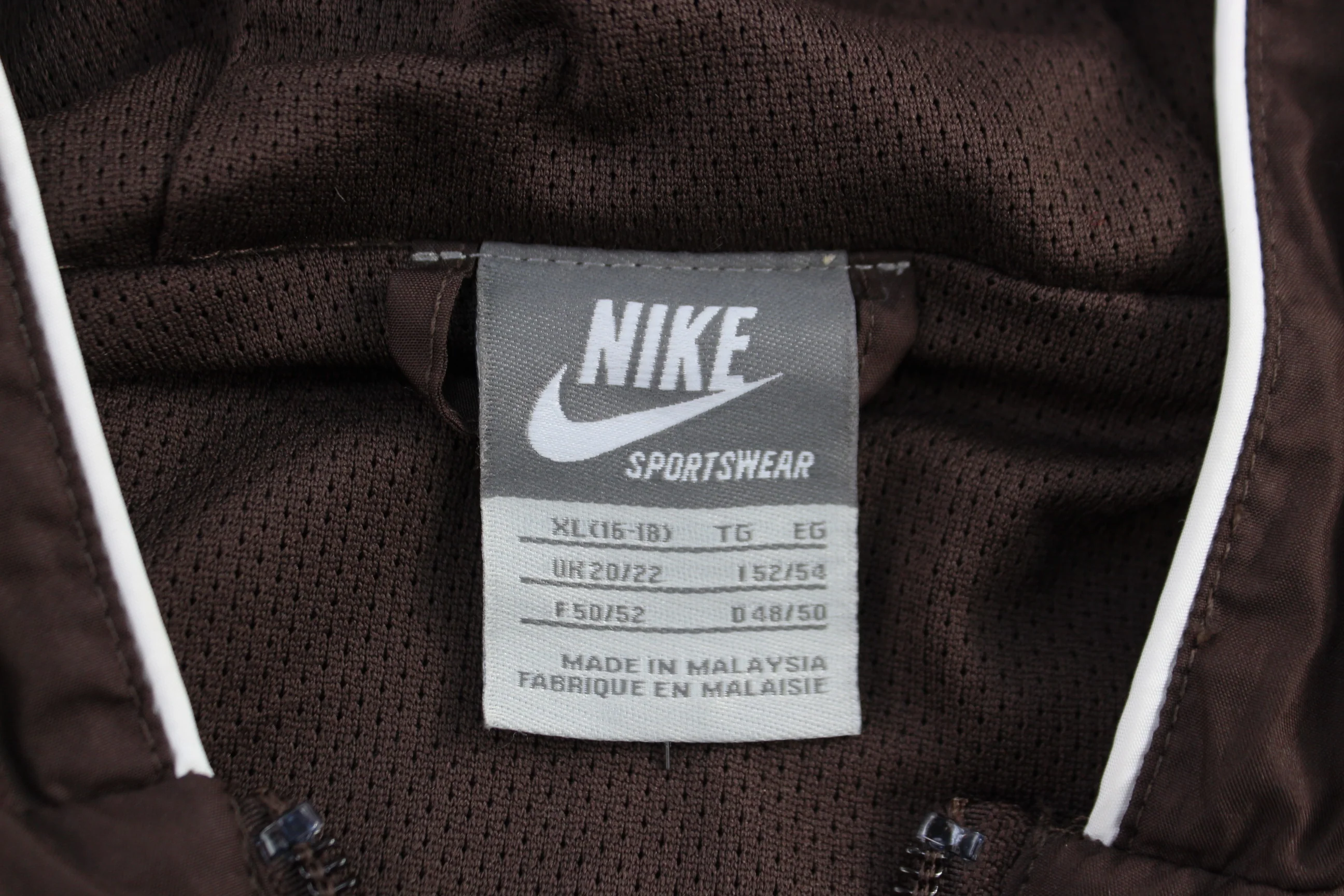 Women's Nike Sportswear Brown Full Zip Jacket - Image 3