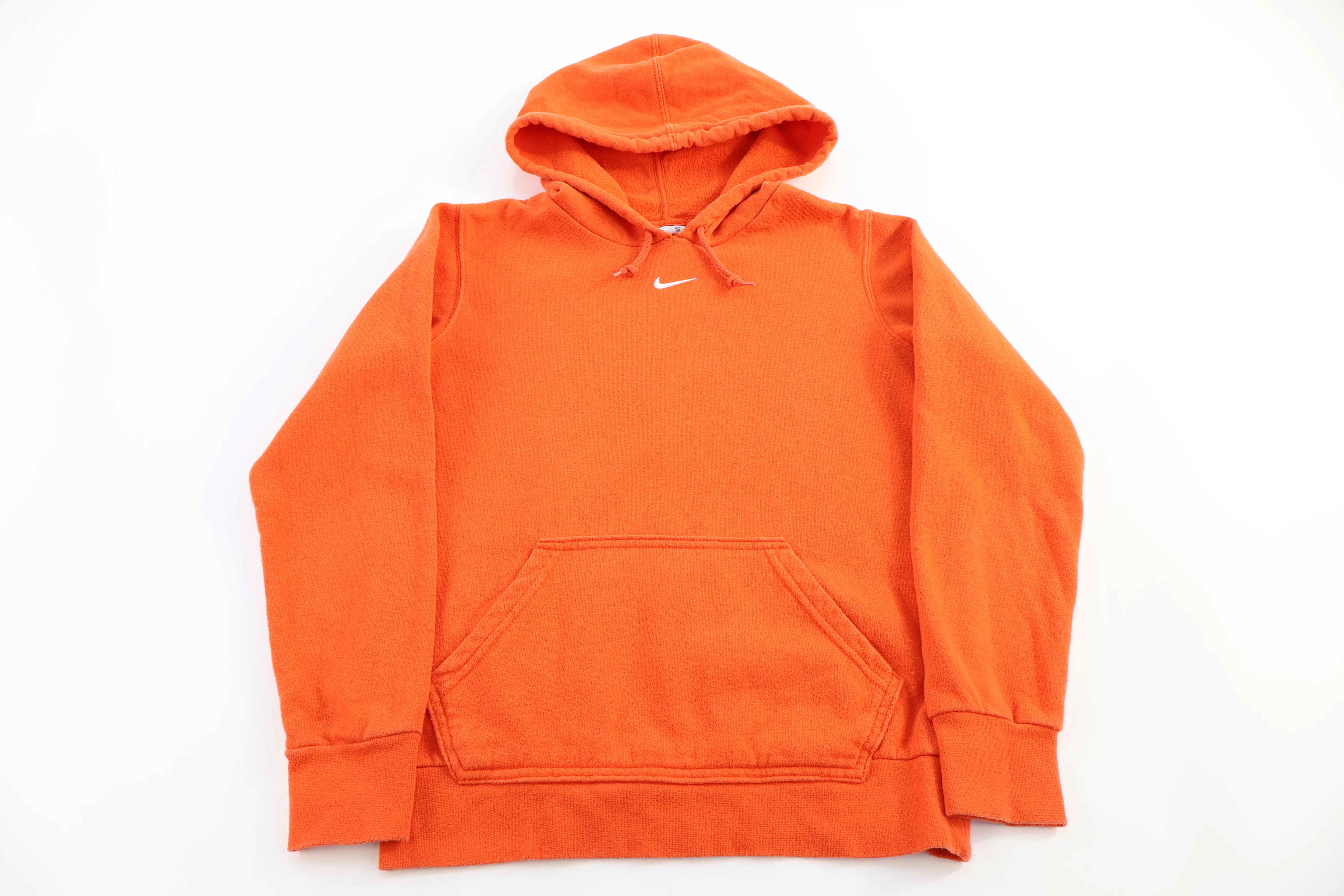Women's Nike Team Center Swoosh Orange Pullover Hoodie - Image 2