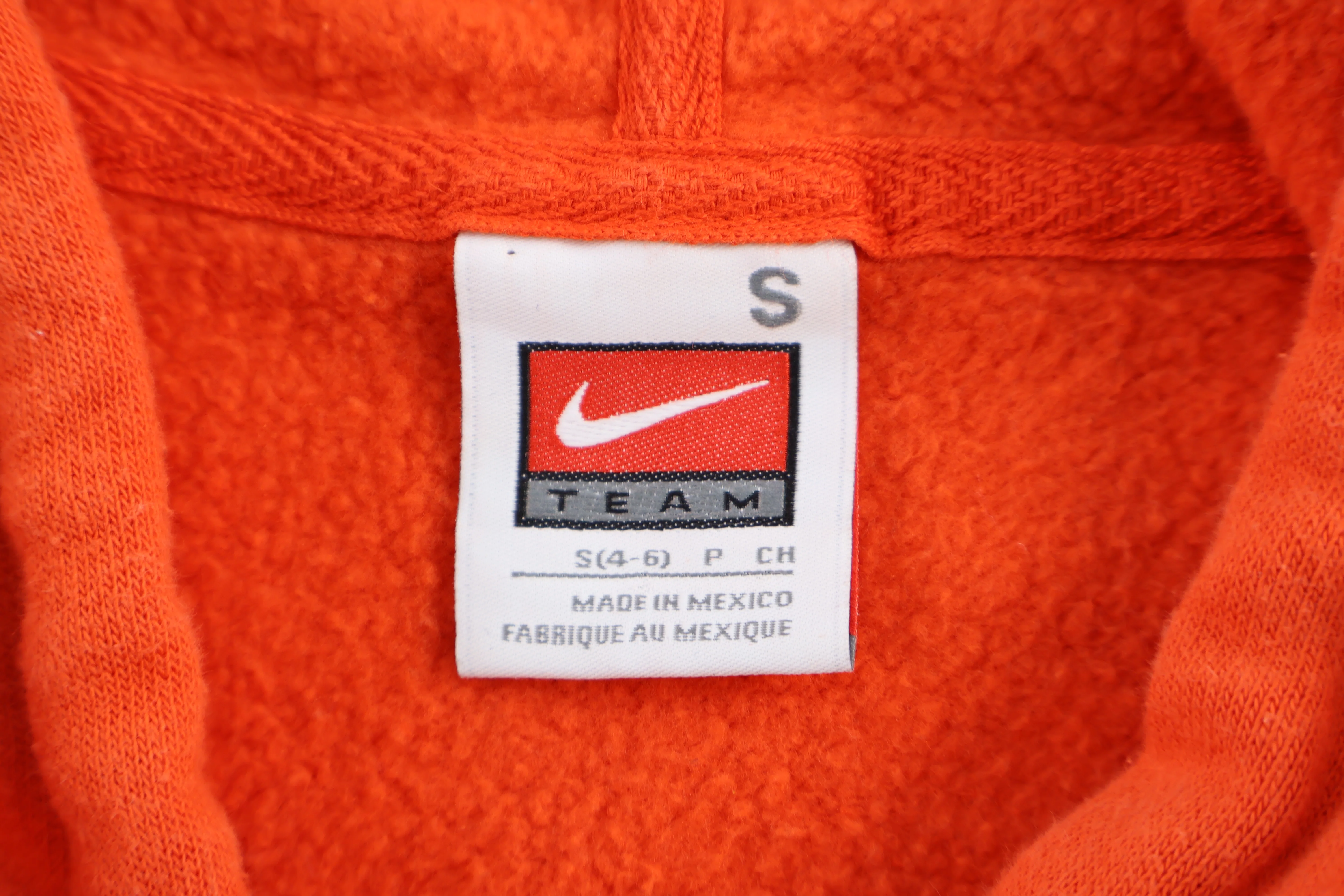Women's Nike Team Center Swoosh Orange Pullover Hoodie - Image 4