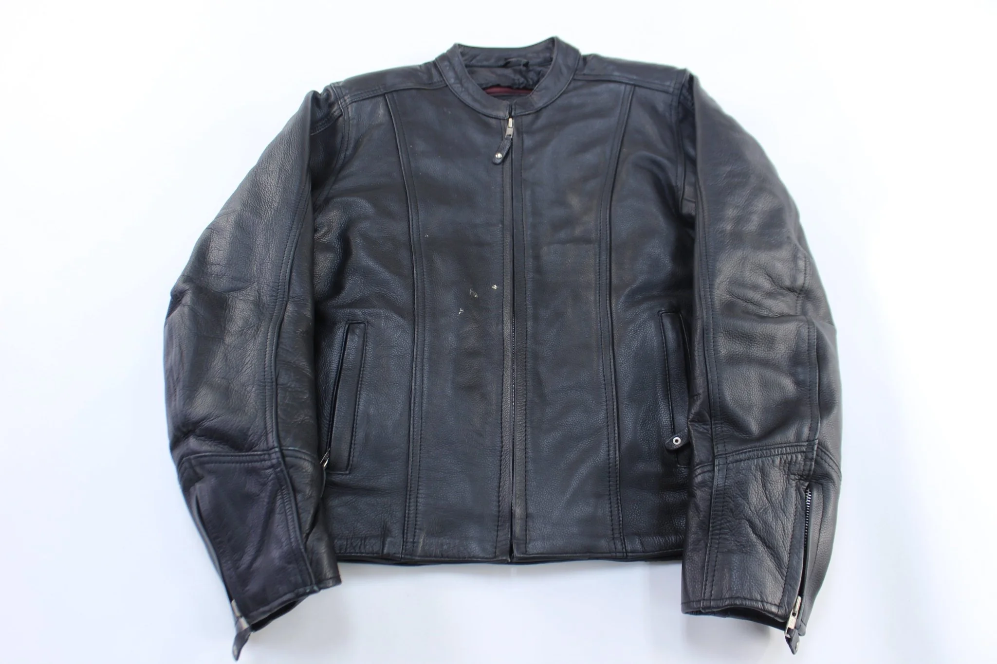 Women's Papa's Leather Barn Black Biker Jacket