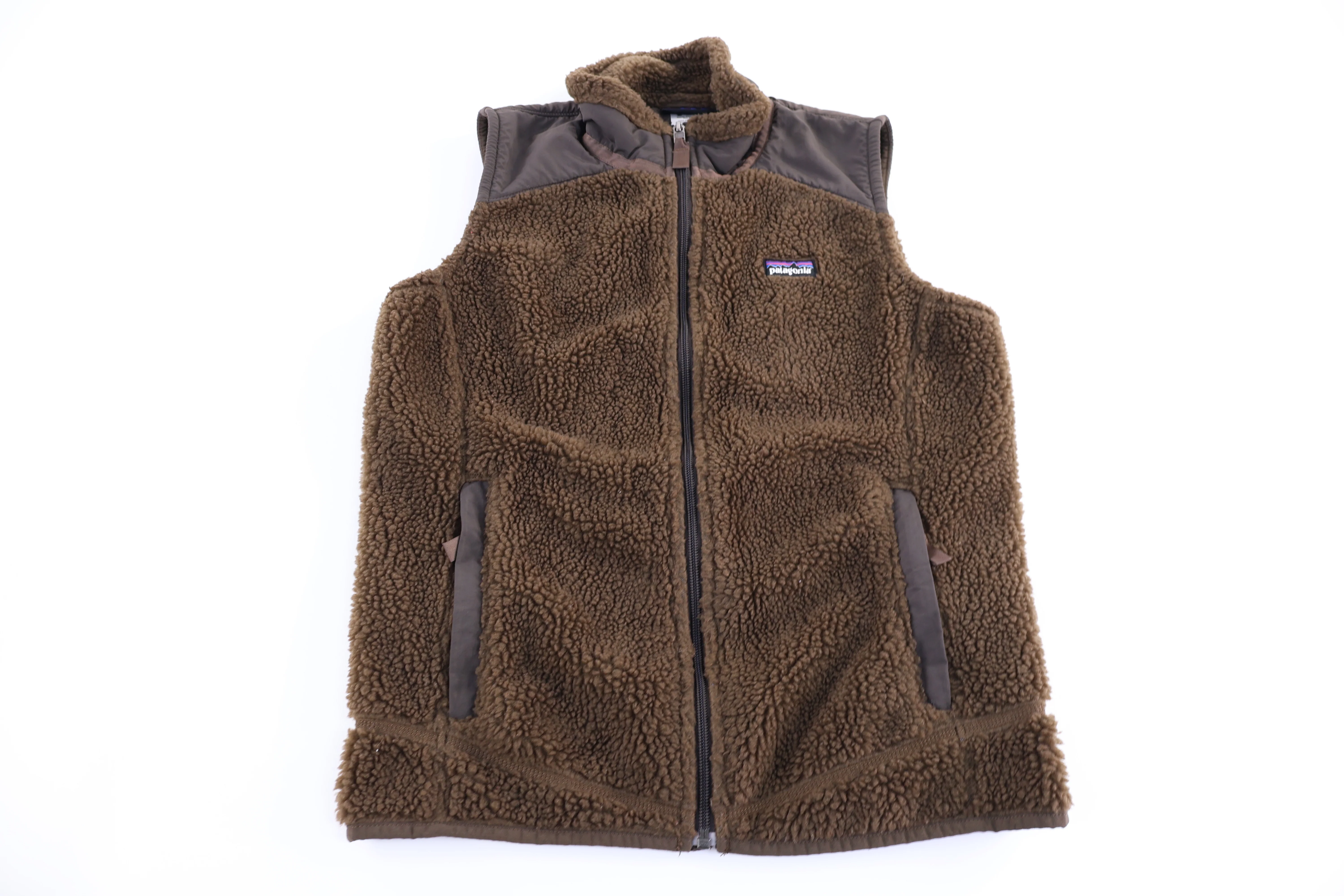Women's Patagonia Brown Sherpa Full Zip Vest