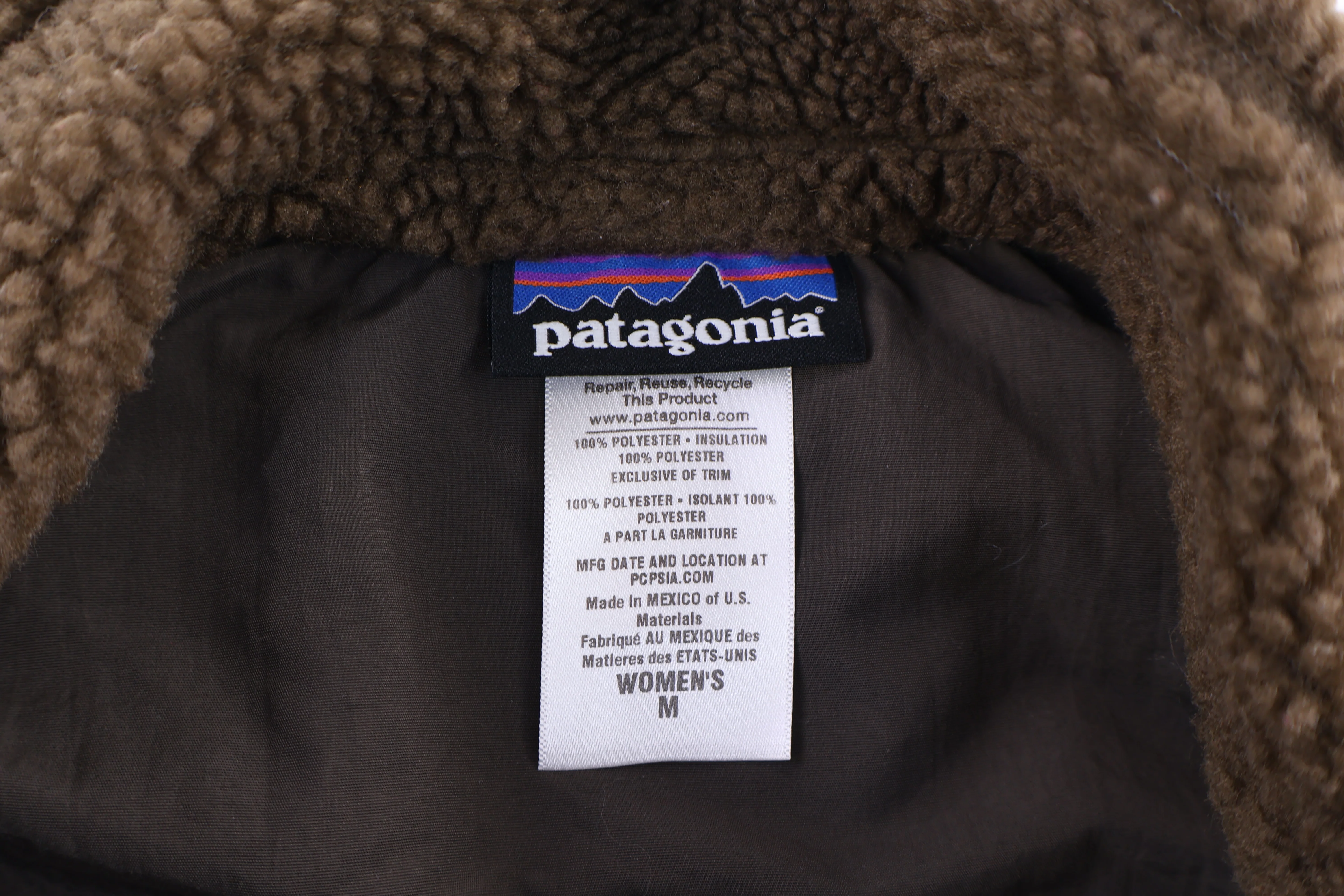 Women's Patagonia Brown Sherpa Full Zip Vest - Image 3