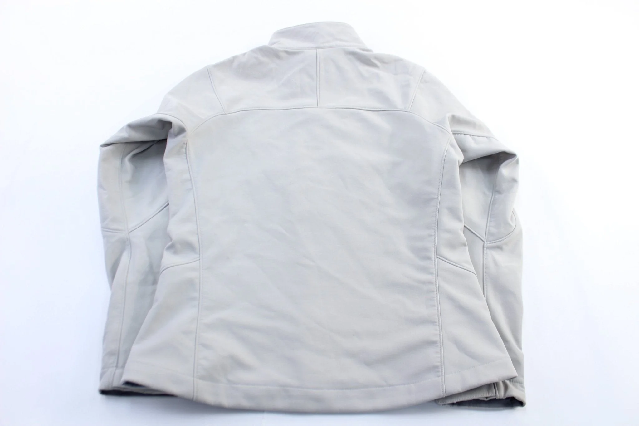 Women's Patagonia Embroidered Logo Light Grey Polartec Jacket - Image 2