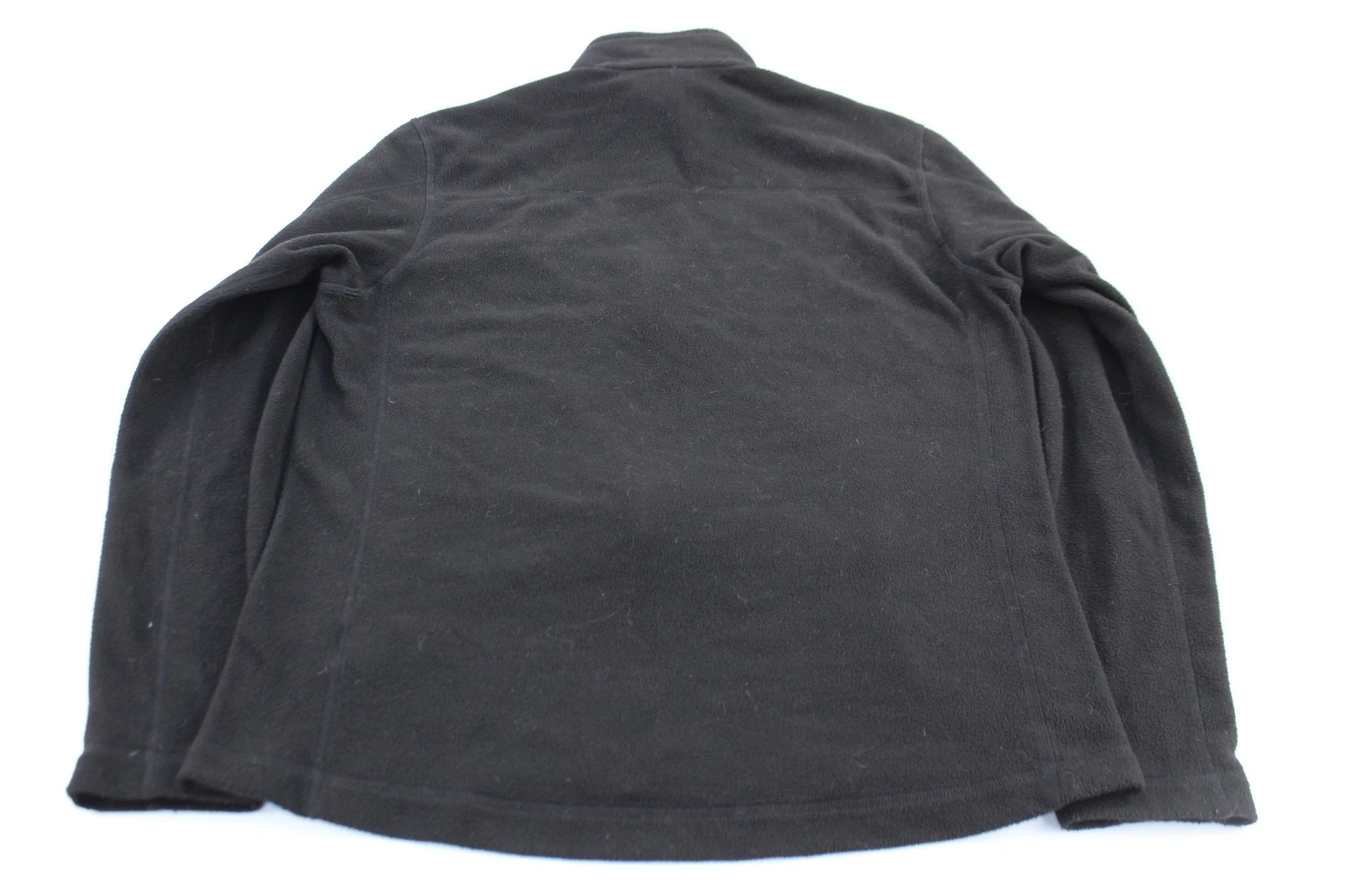 Women's Patagonia Logo Patch Black Fleece Zip Up Jacket - Image 2